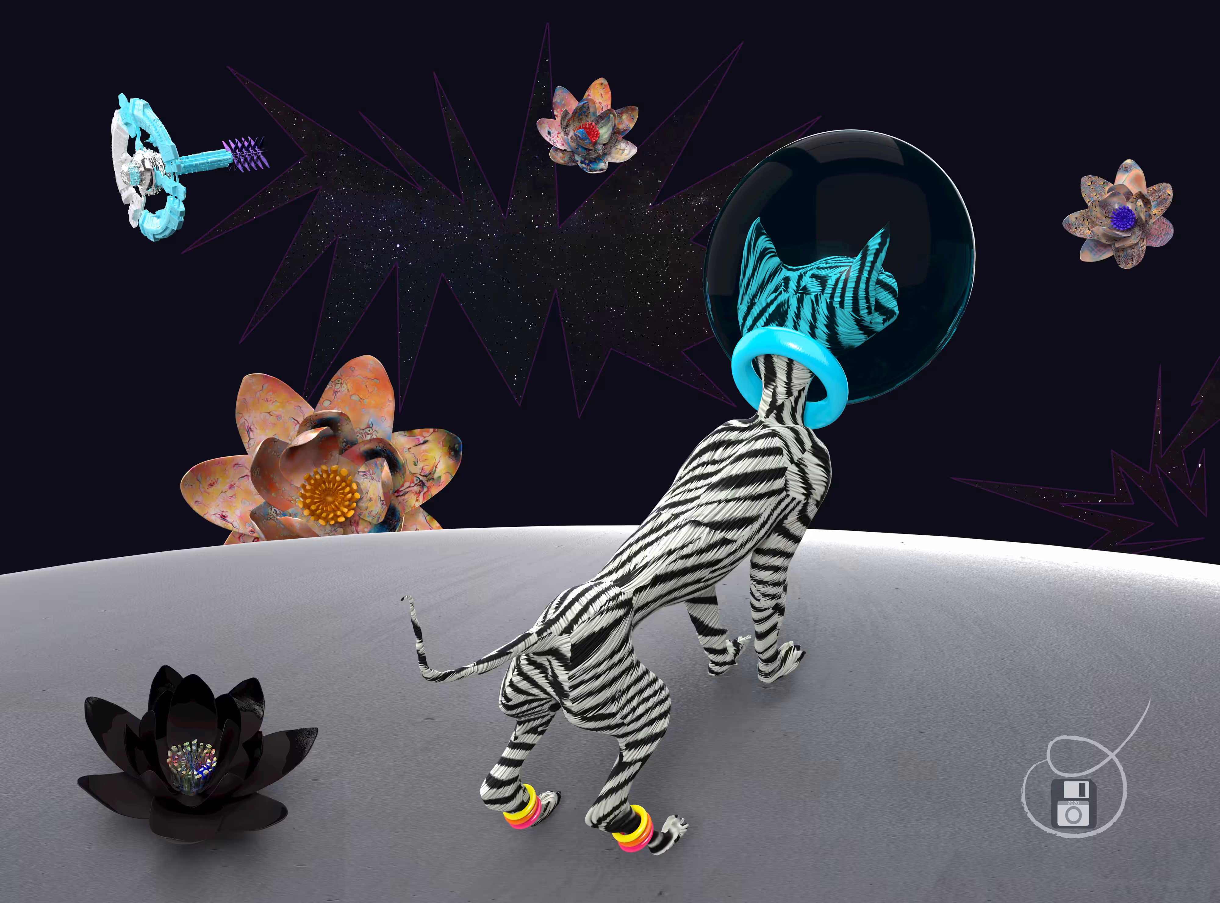 ZebraCat Loves Fractals