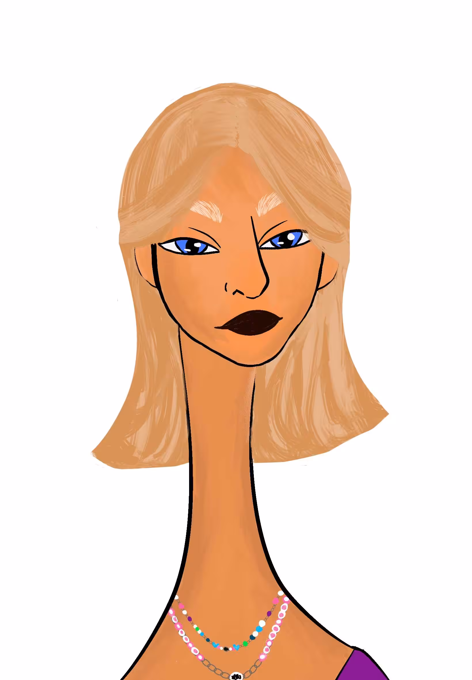 Long Neckie Lady #542