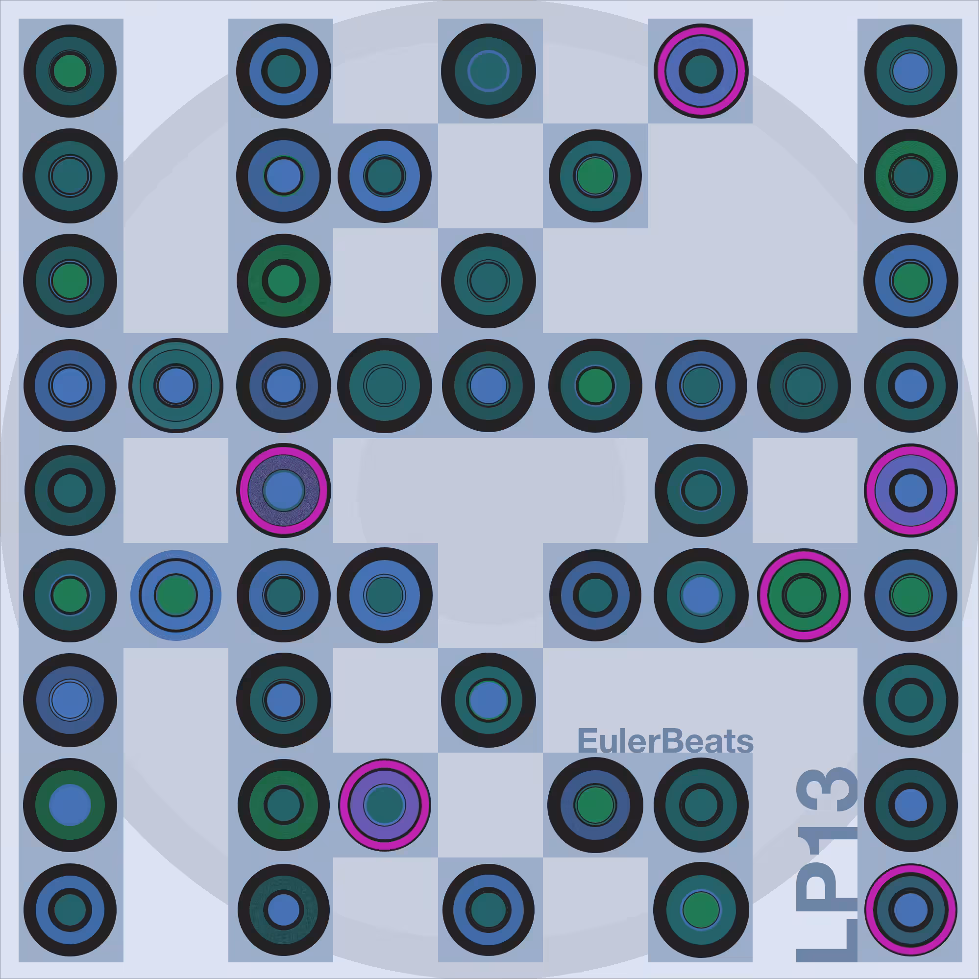 Eulerbeats LP13 Generative Cover Art: #4