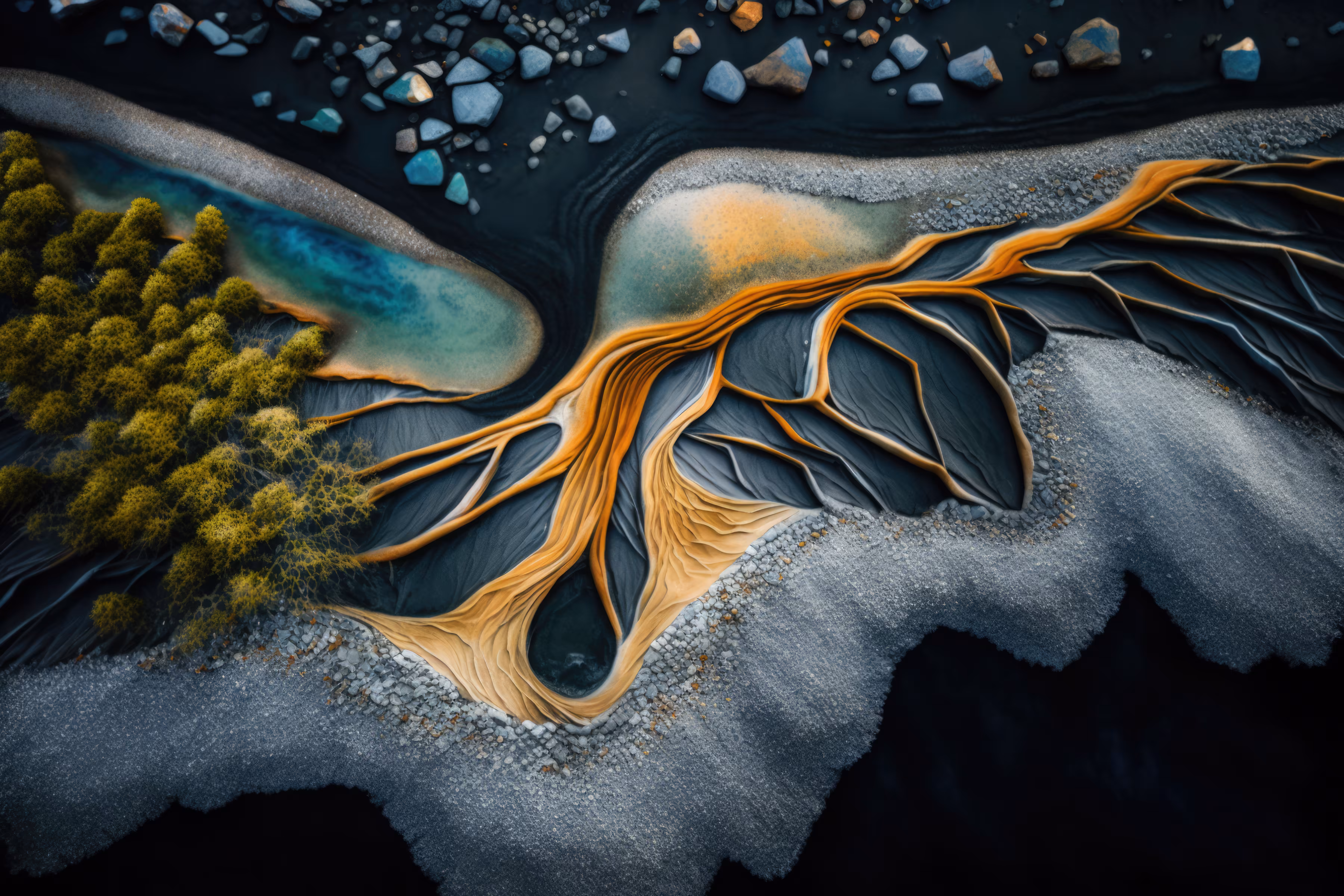 Coastal Chromatic Cascades