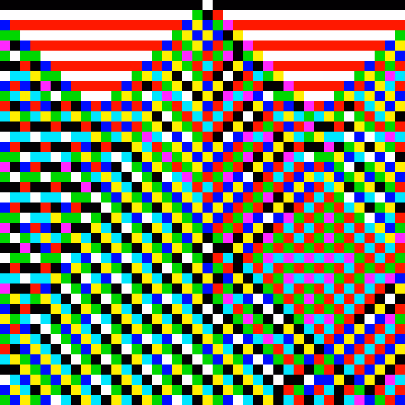 RGB Elementary Cellular Automaton #355
