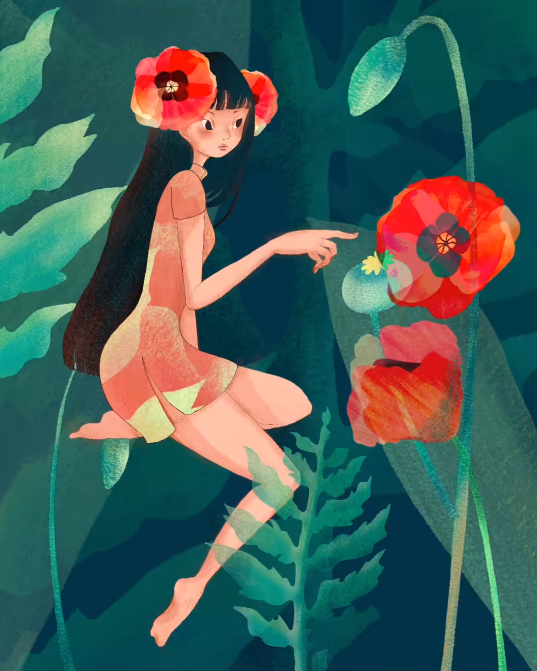 Papaver Rhoeas Girl