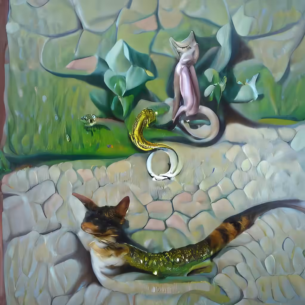 The Garden Of Ai Delights: There was an old lizard who swallowed a 