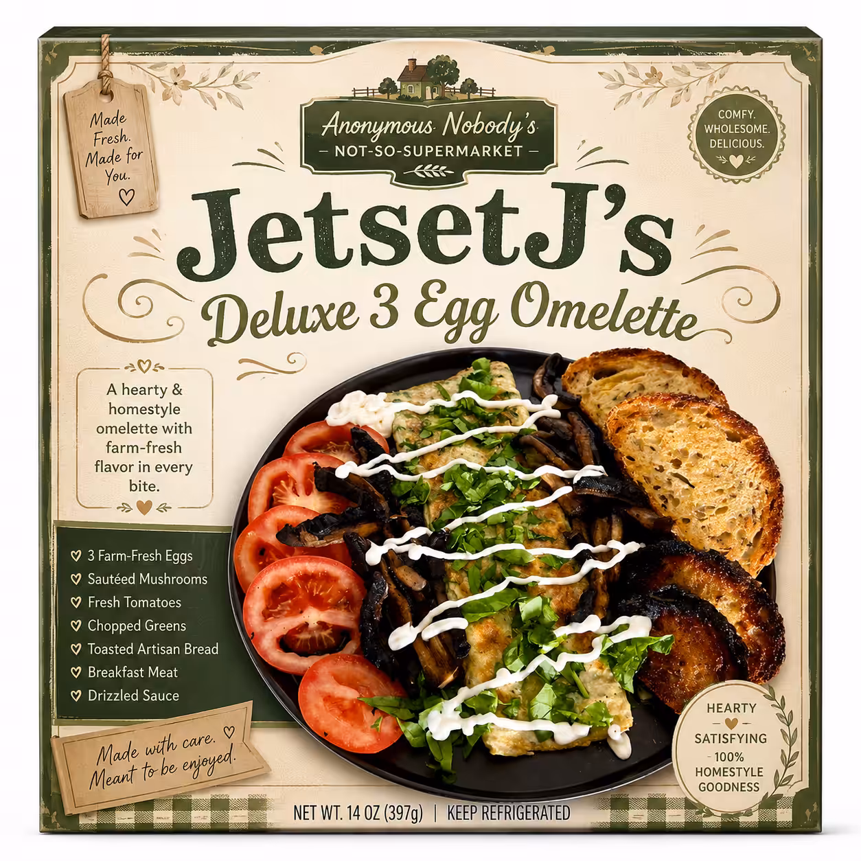 JetsetJ’s Deluxe 3-Egg Omelette