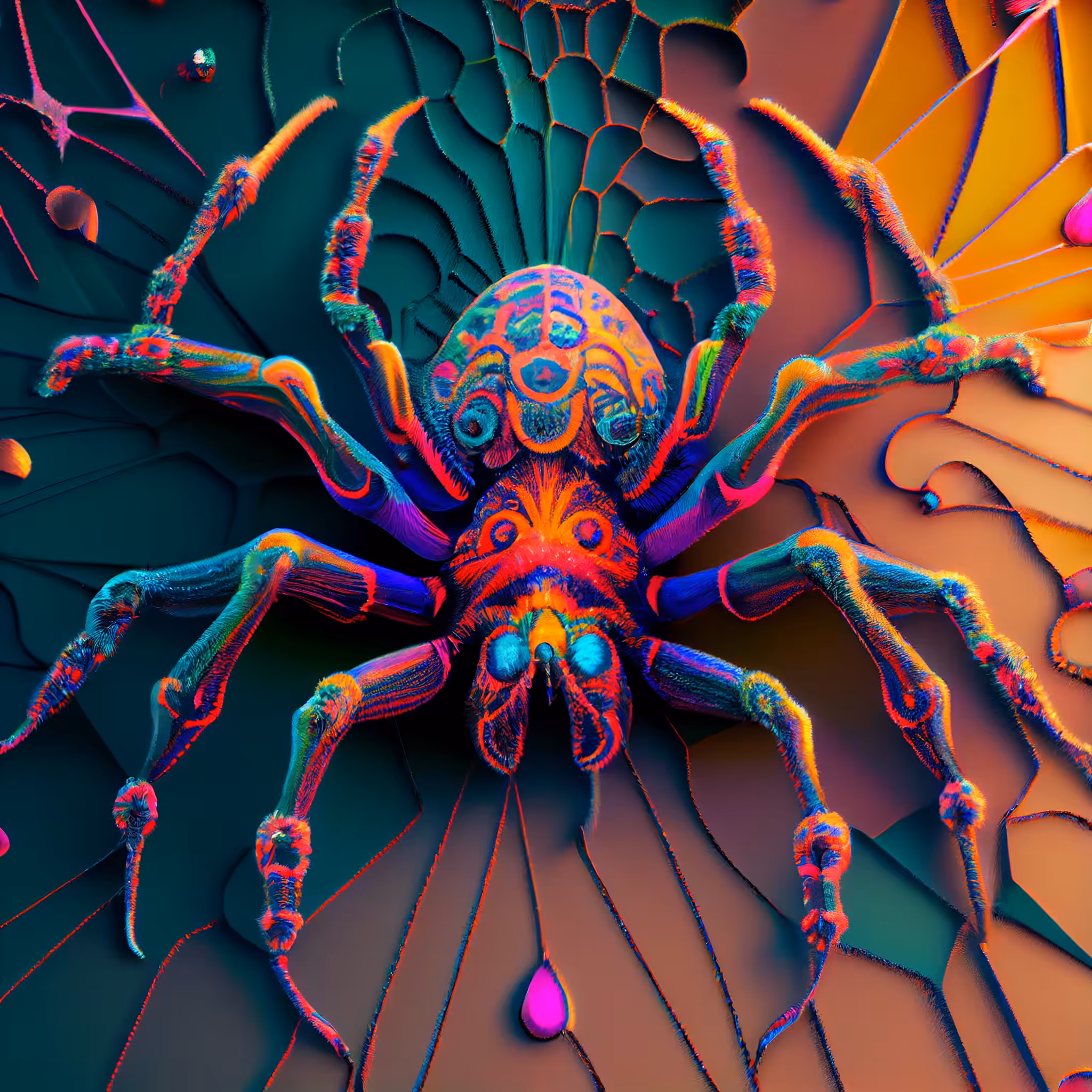 Rainbow spider
