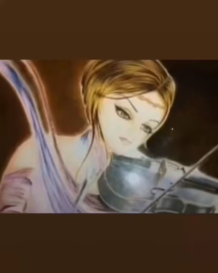 The Violinist (animated drawing)