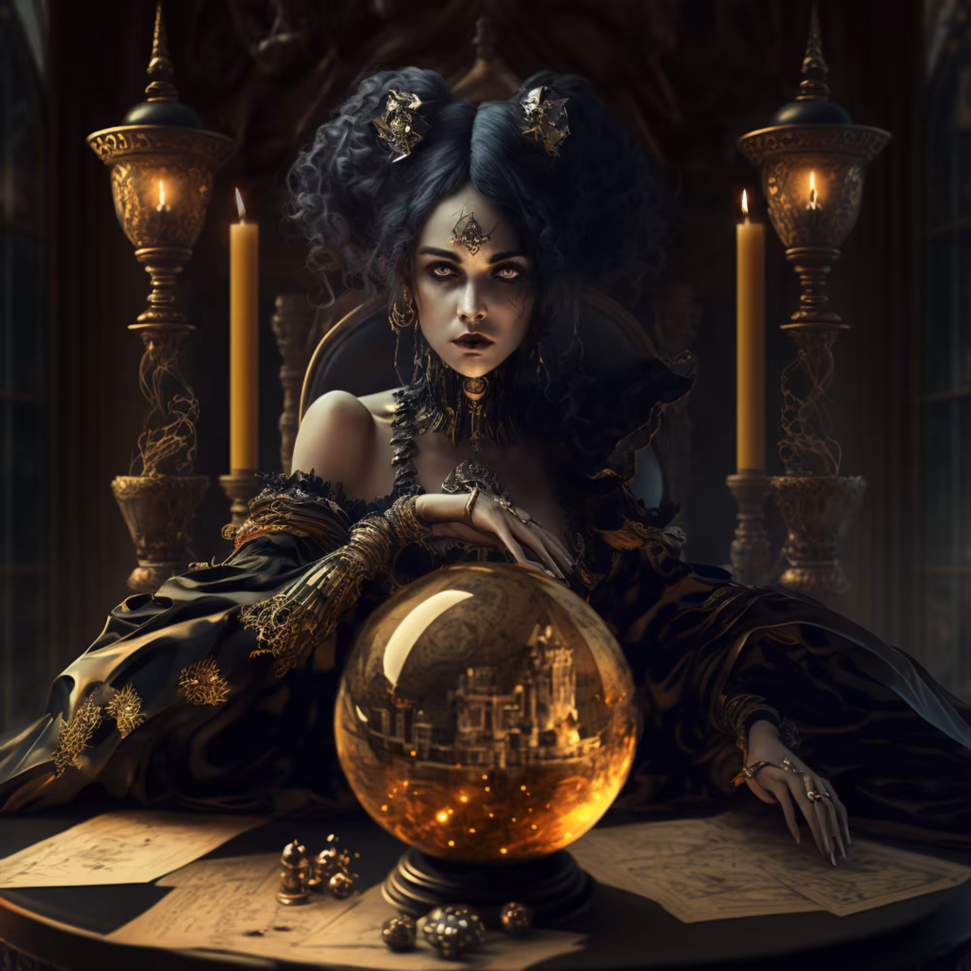 "Dark Palace": "Cursed : 10rendition"