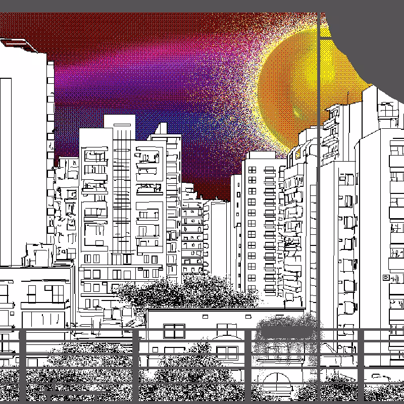 Observing the city through #6