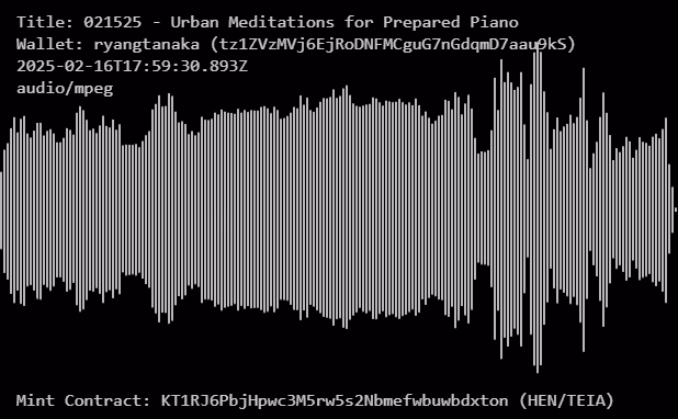 021525 - Urban Meditations for Prepared Piano