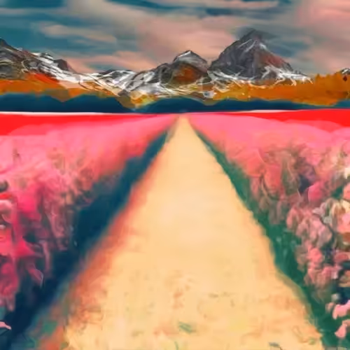 Generated Glitch Landscapes: Generated Glitch Landscape #354