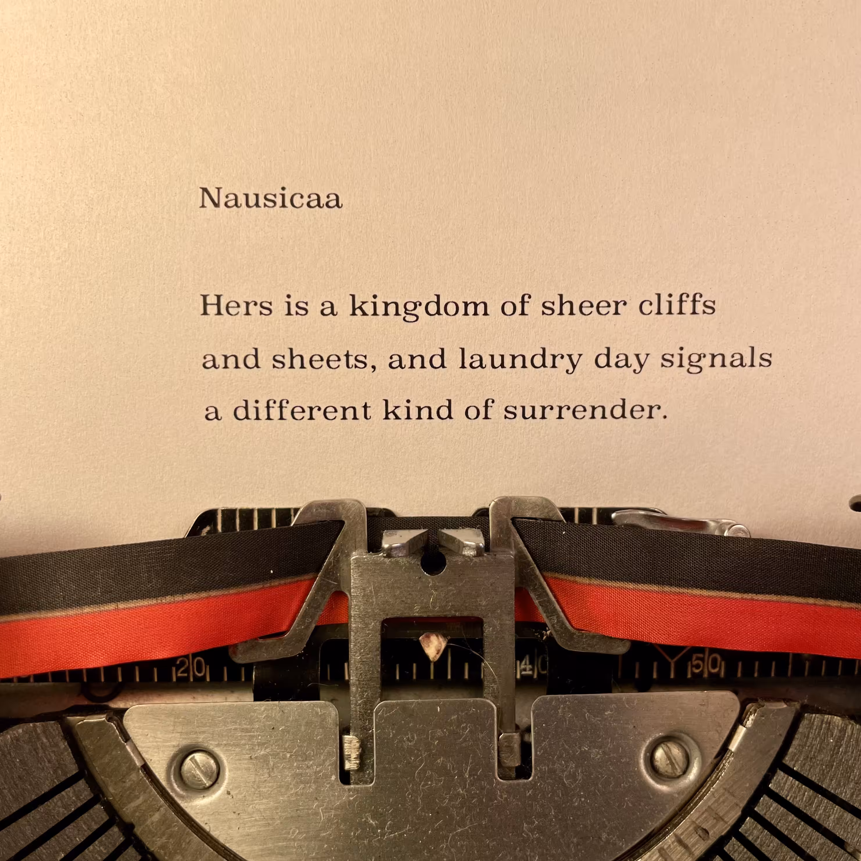 Love Poem Tercets: Nausicaa