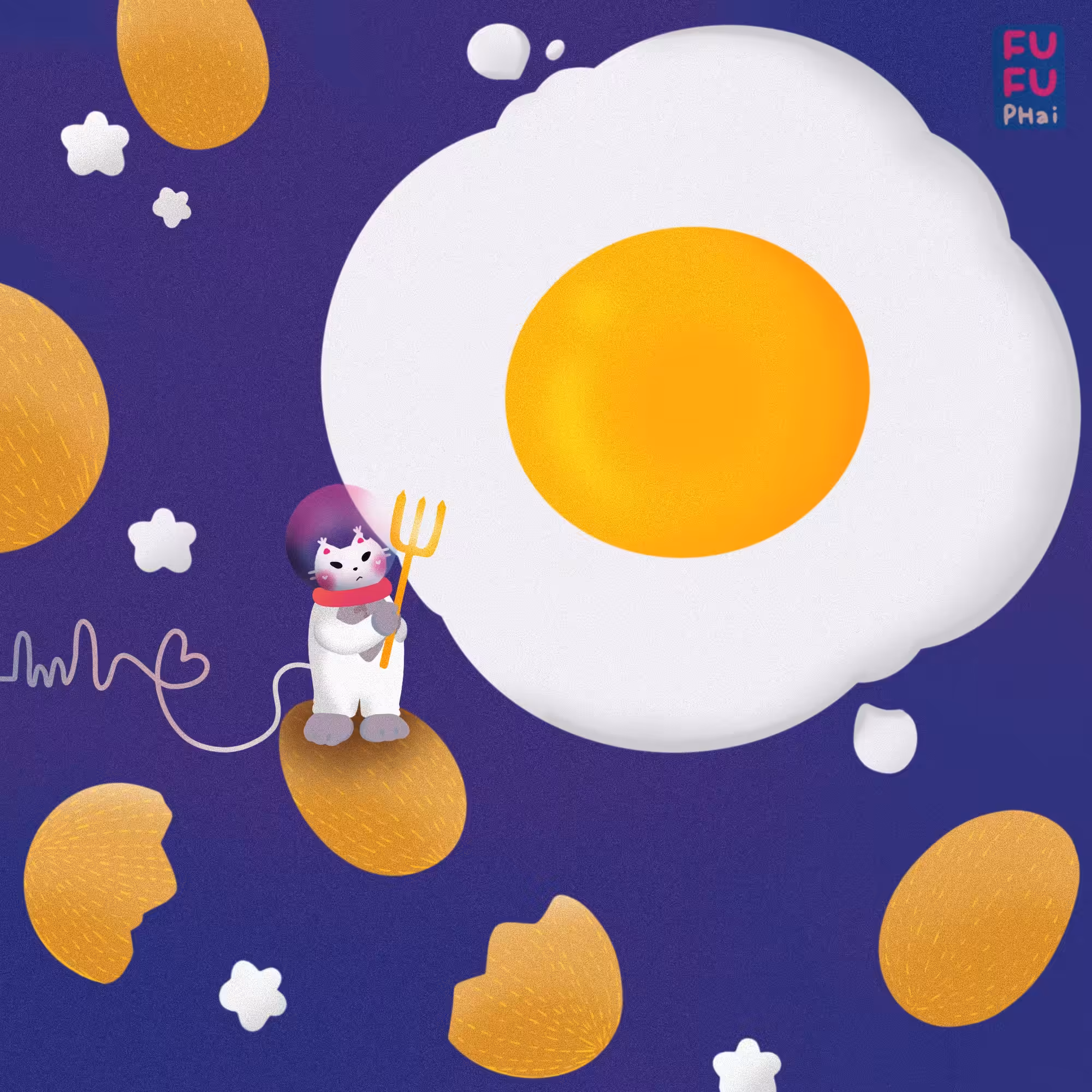 Fufu on the egg star