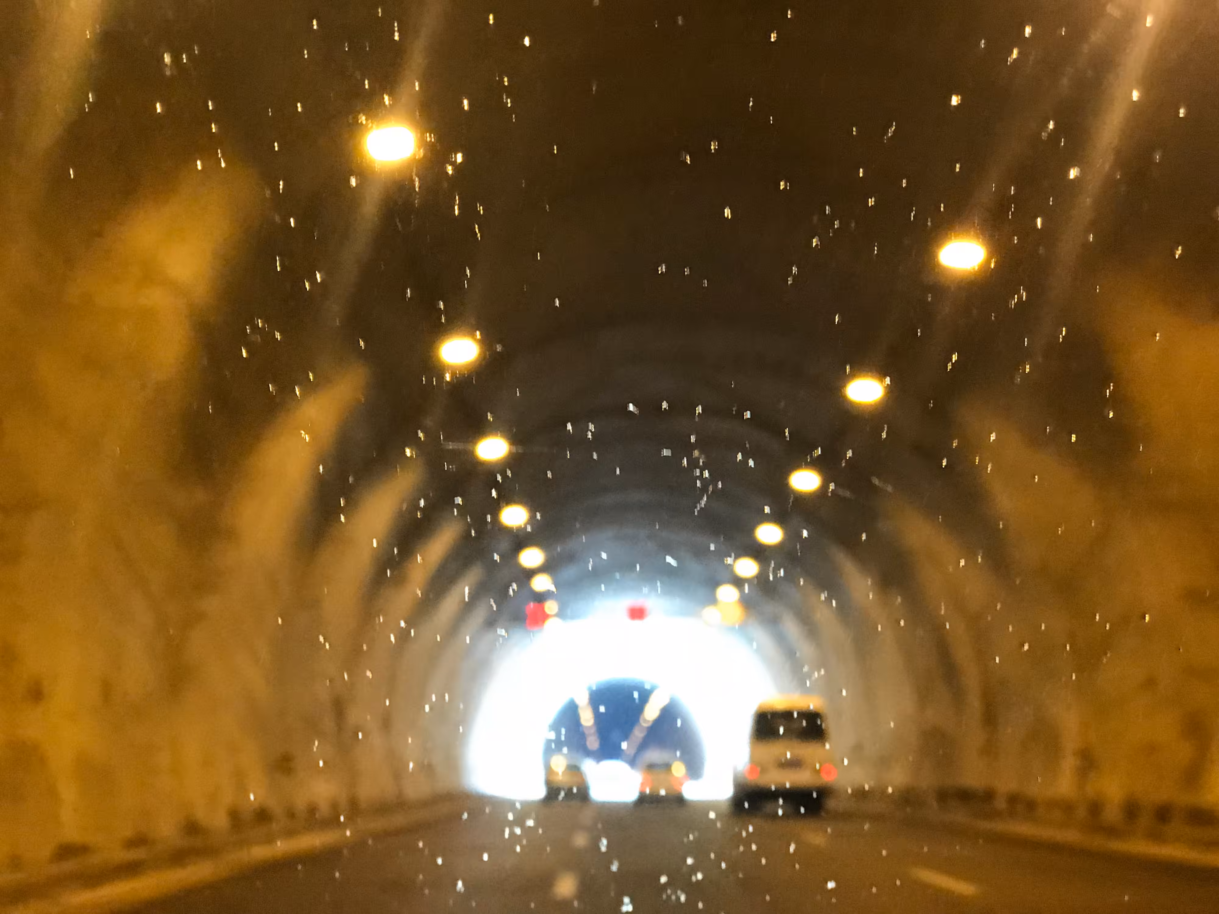 The beginning of the tunnel