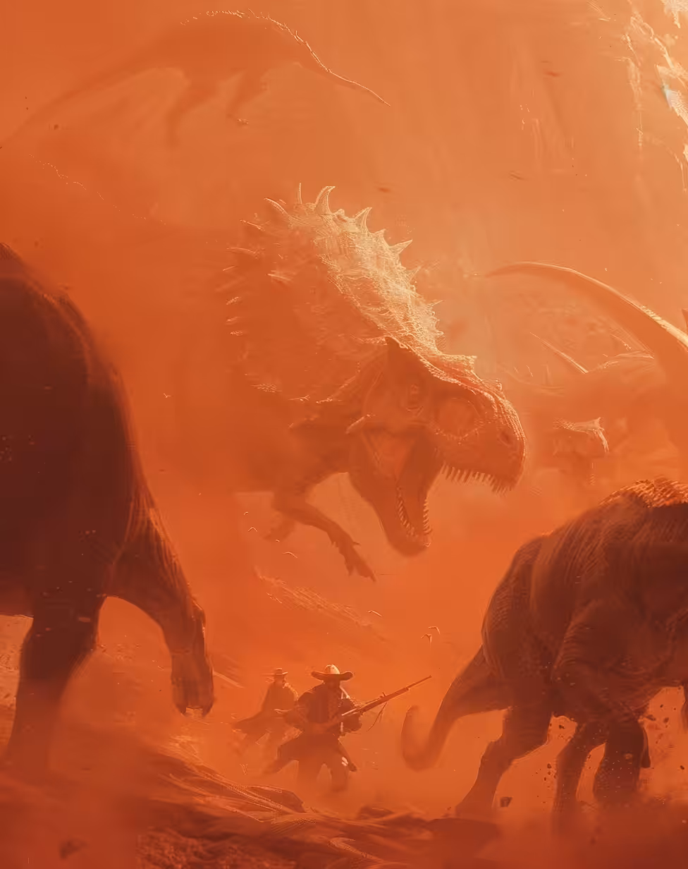Rodeo post #864: Valley of The Dinosaurs ~ SURROUNDED!