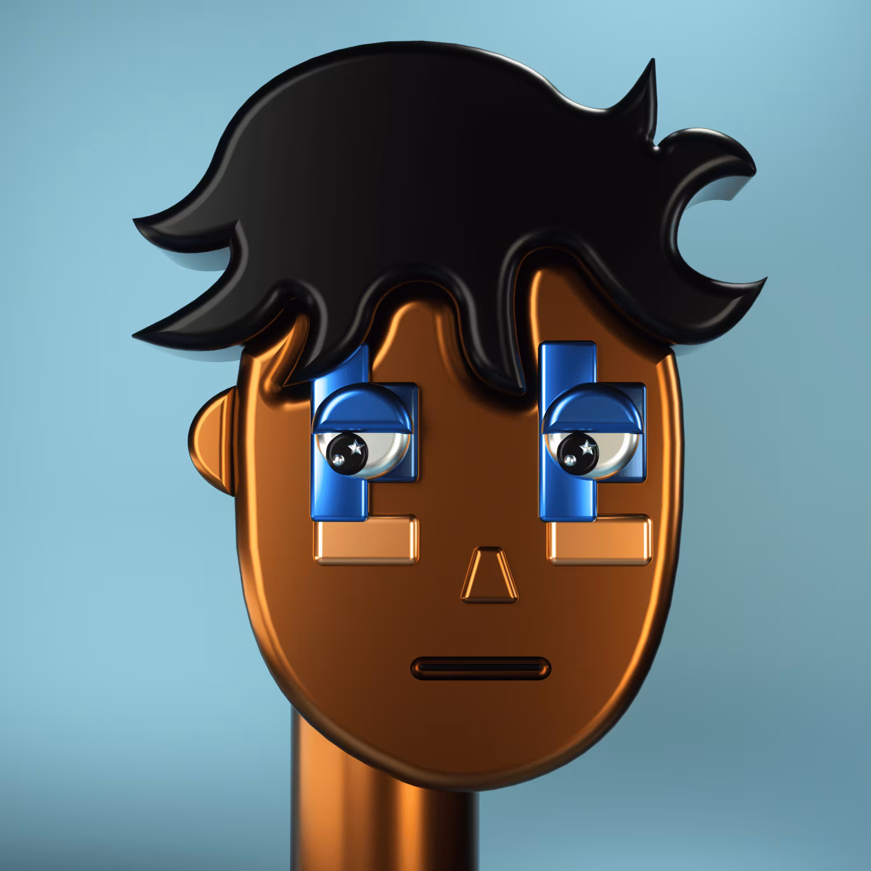 3D Chrome Punk #0405