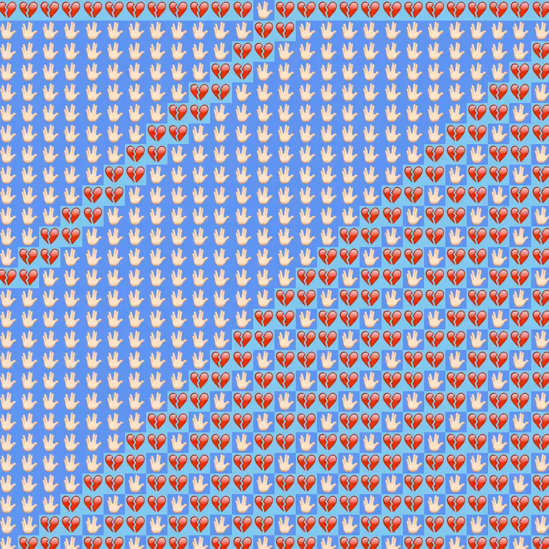 Elementary Cellular Emoji Automata #179