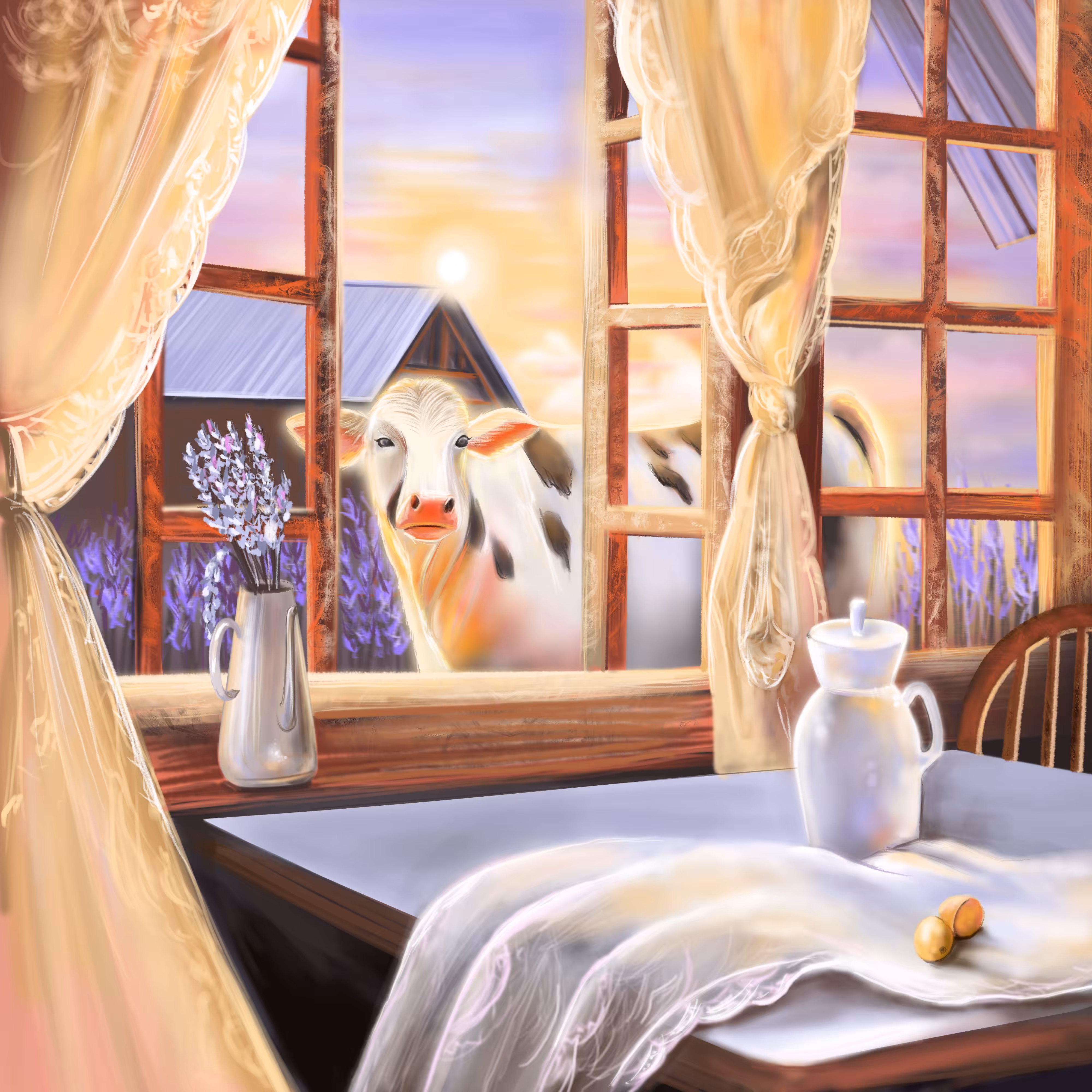 Morning at grandma's