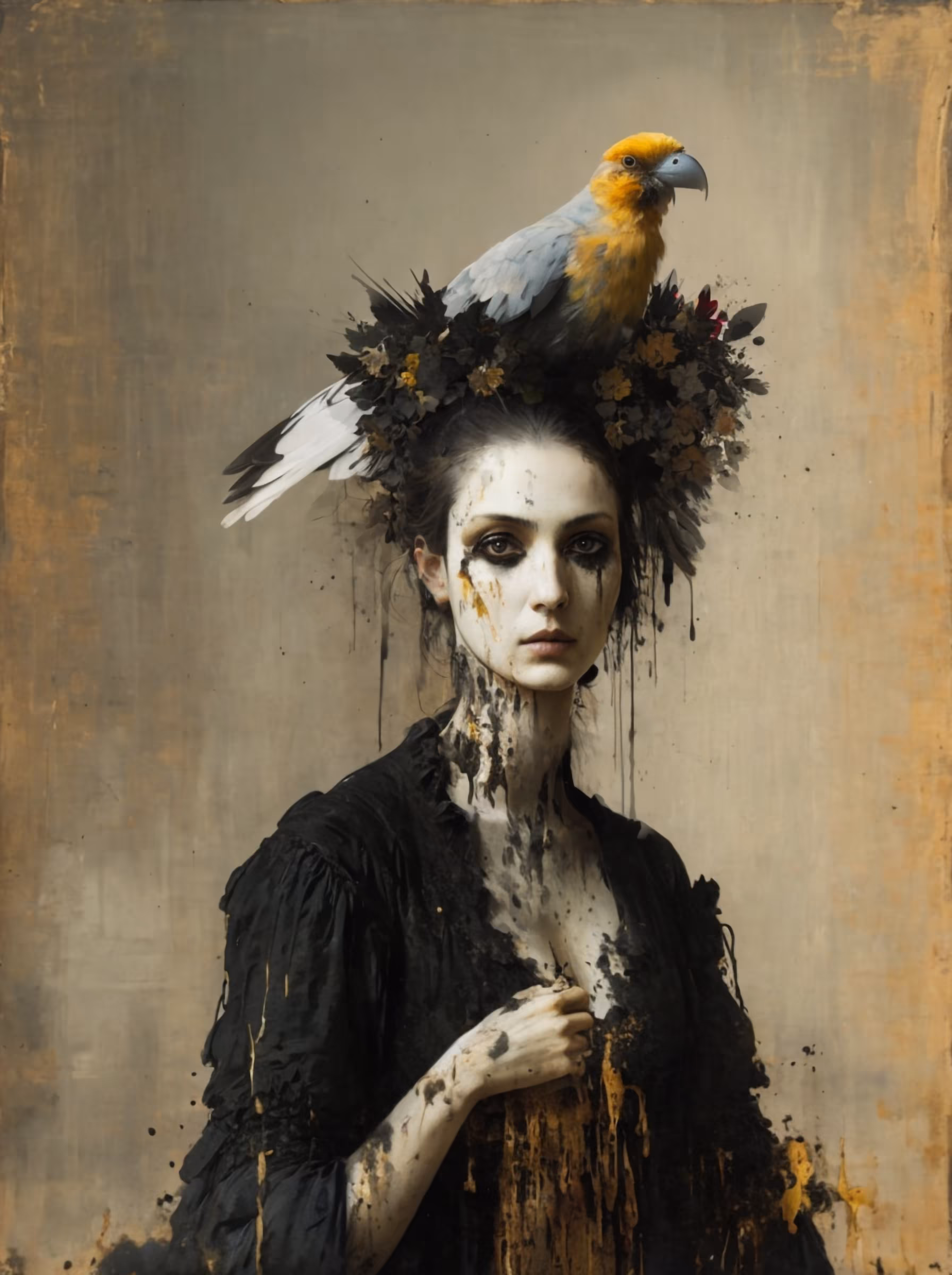 Woman with Bird || Oh Crap