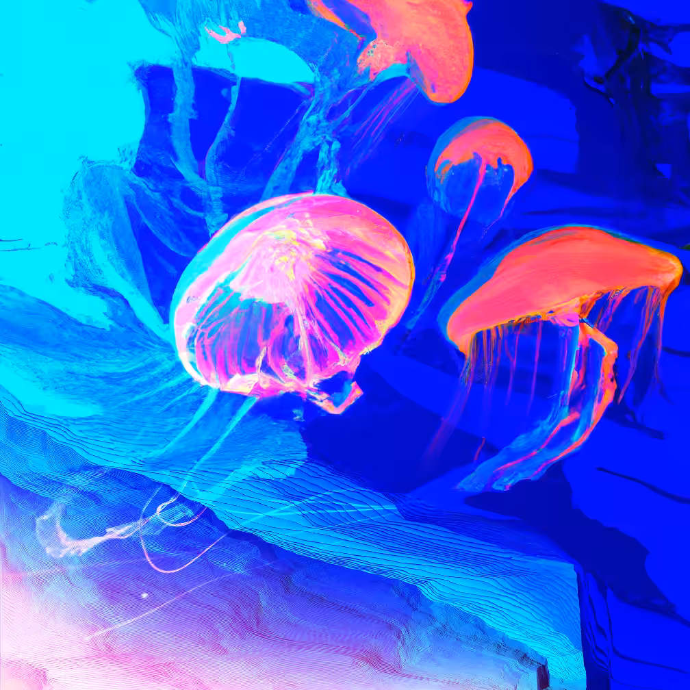 Artificial reflections of reality: Jelly Fish