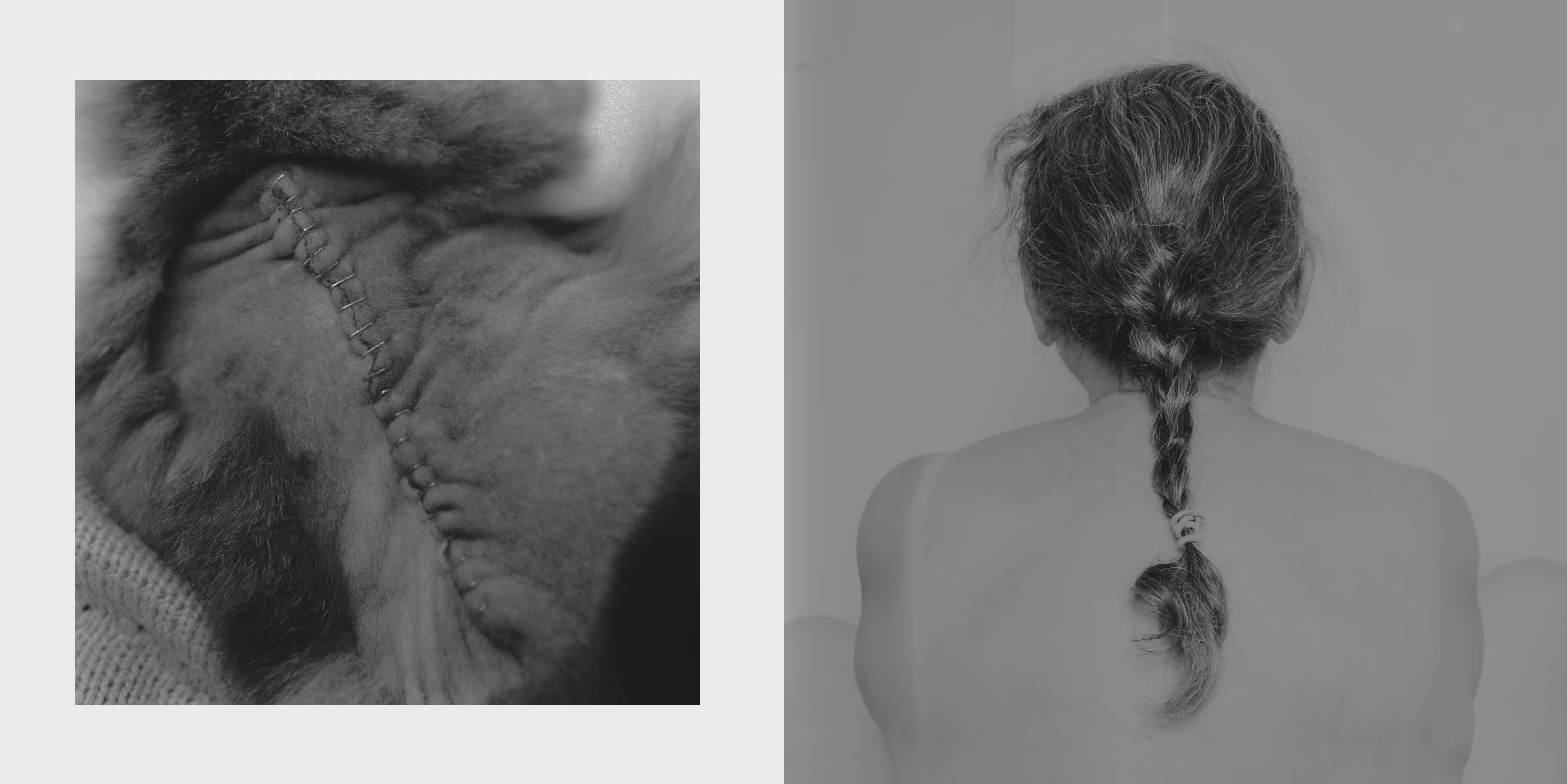 portrait of my cat and my mother