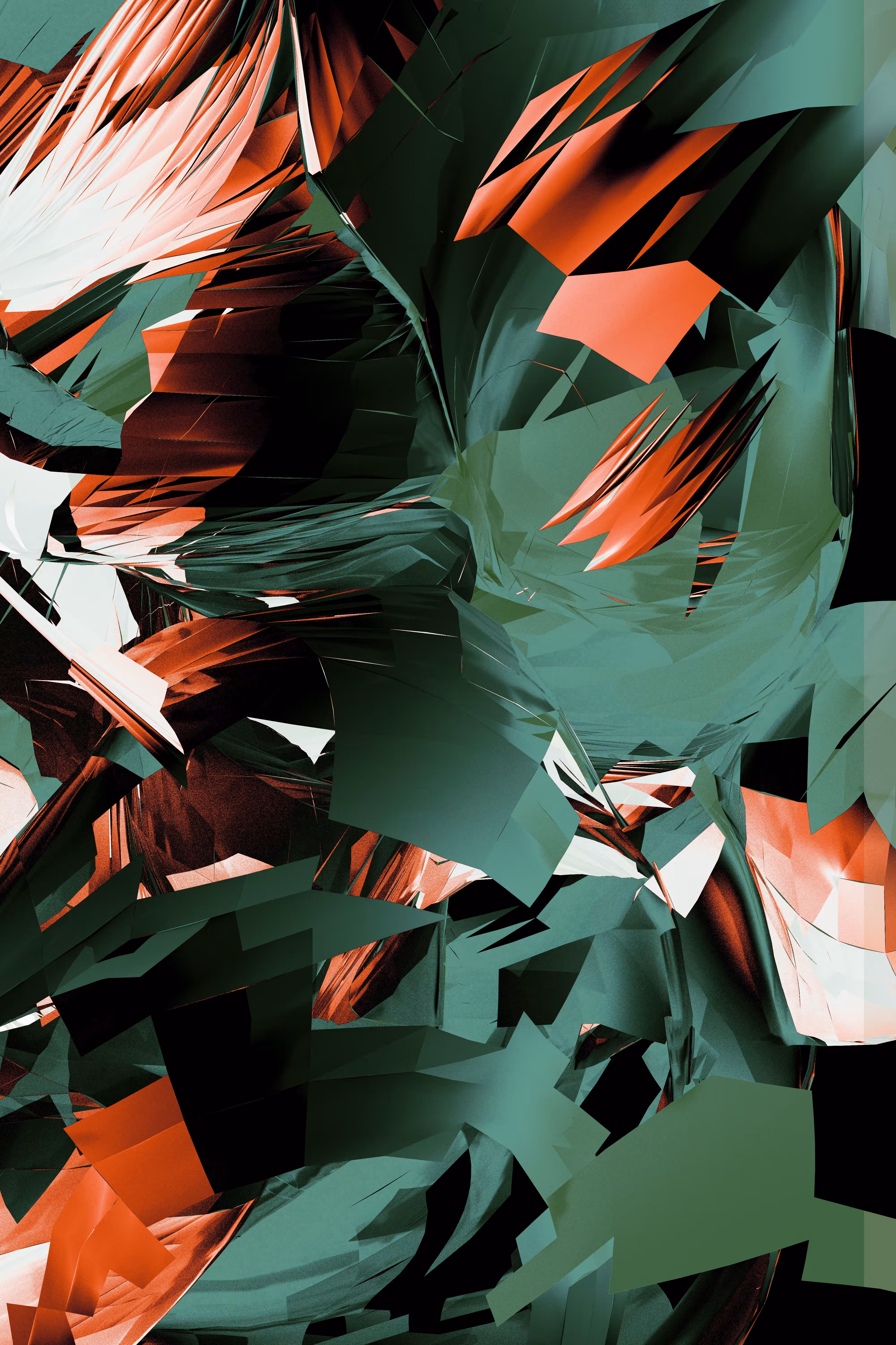 Shredded Cave (diptych - panel B)