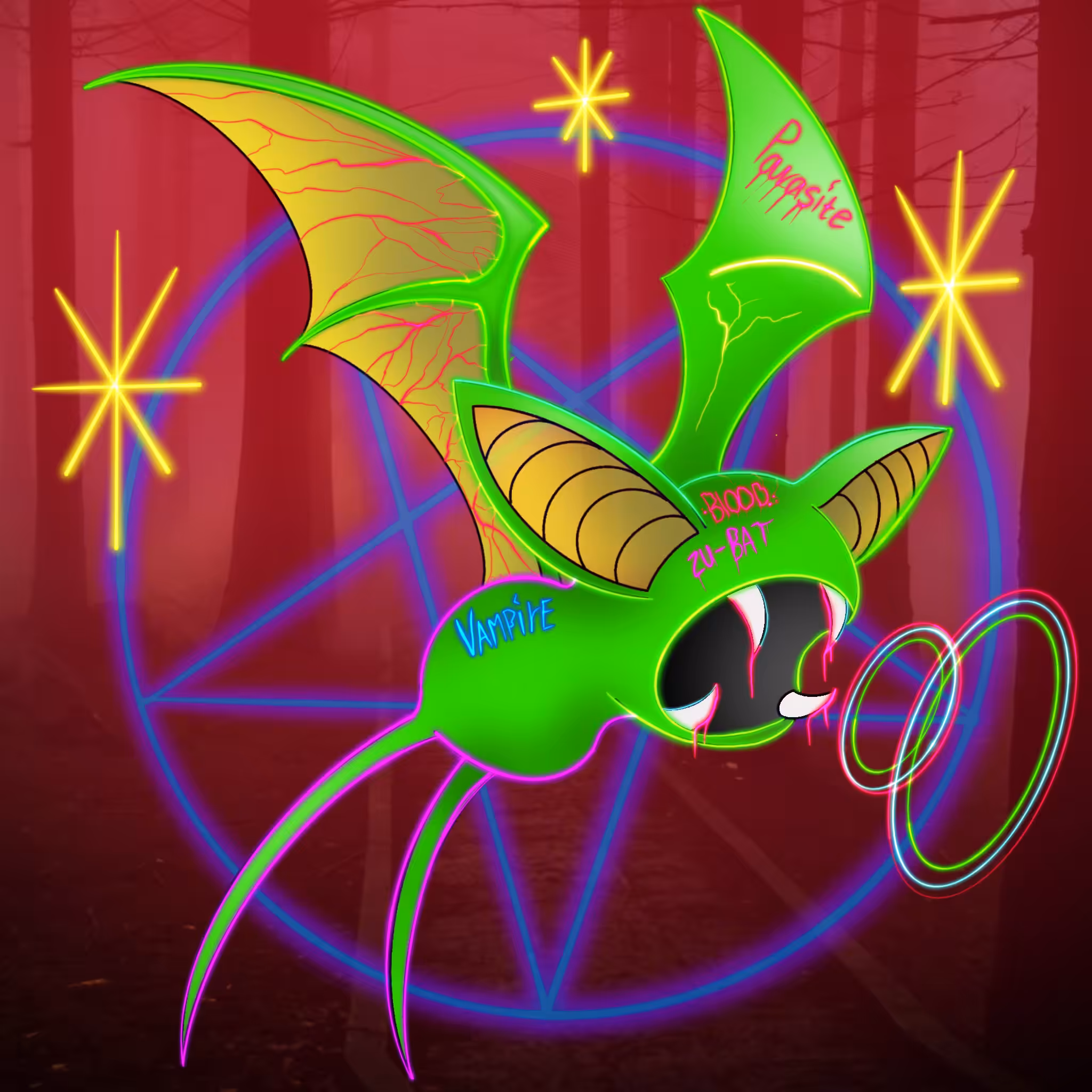 Shiny Zubat the Demon Vampire 