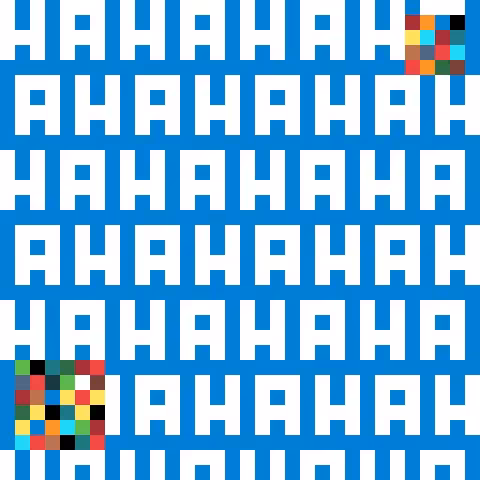HAHA 03 (blue/white)