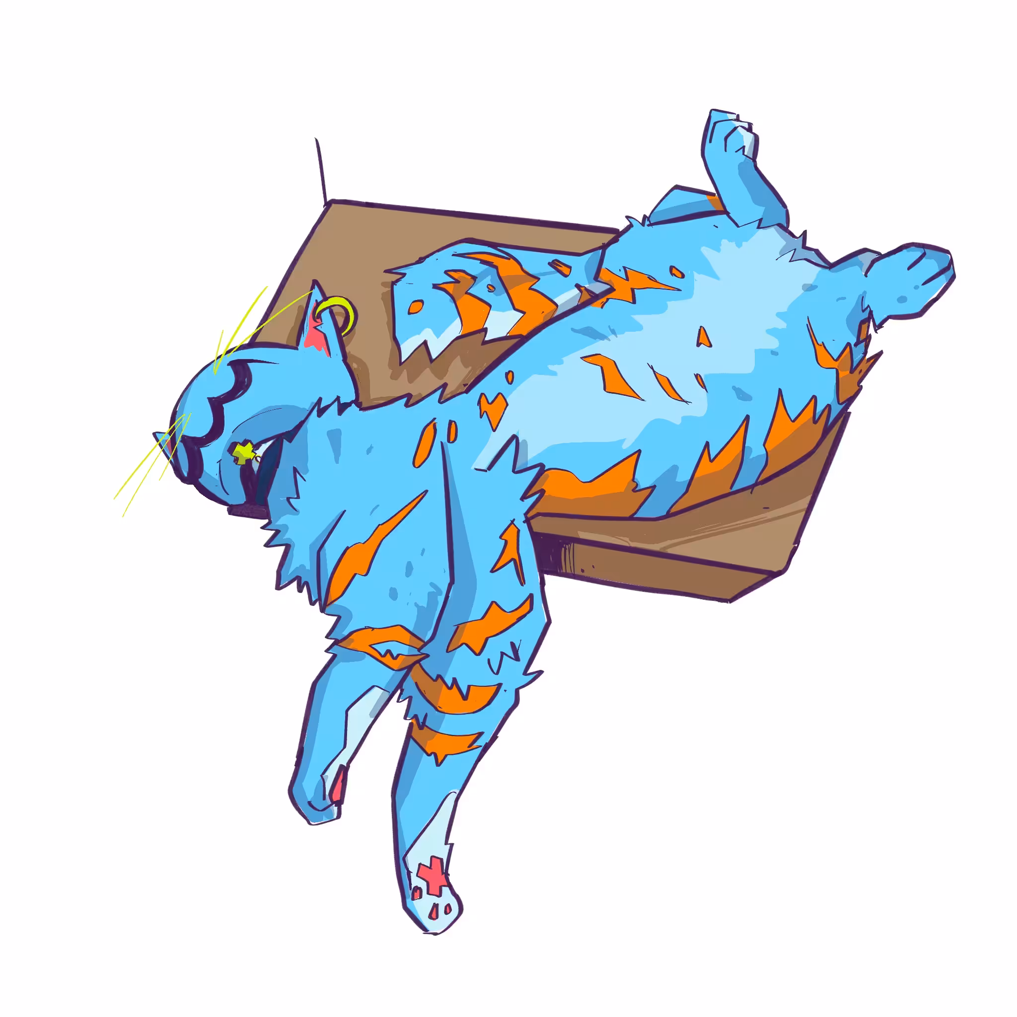 Lazy Skullcat #003