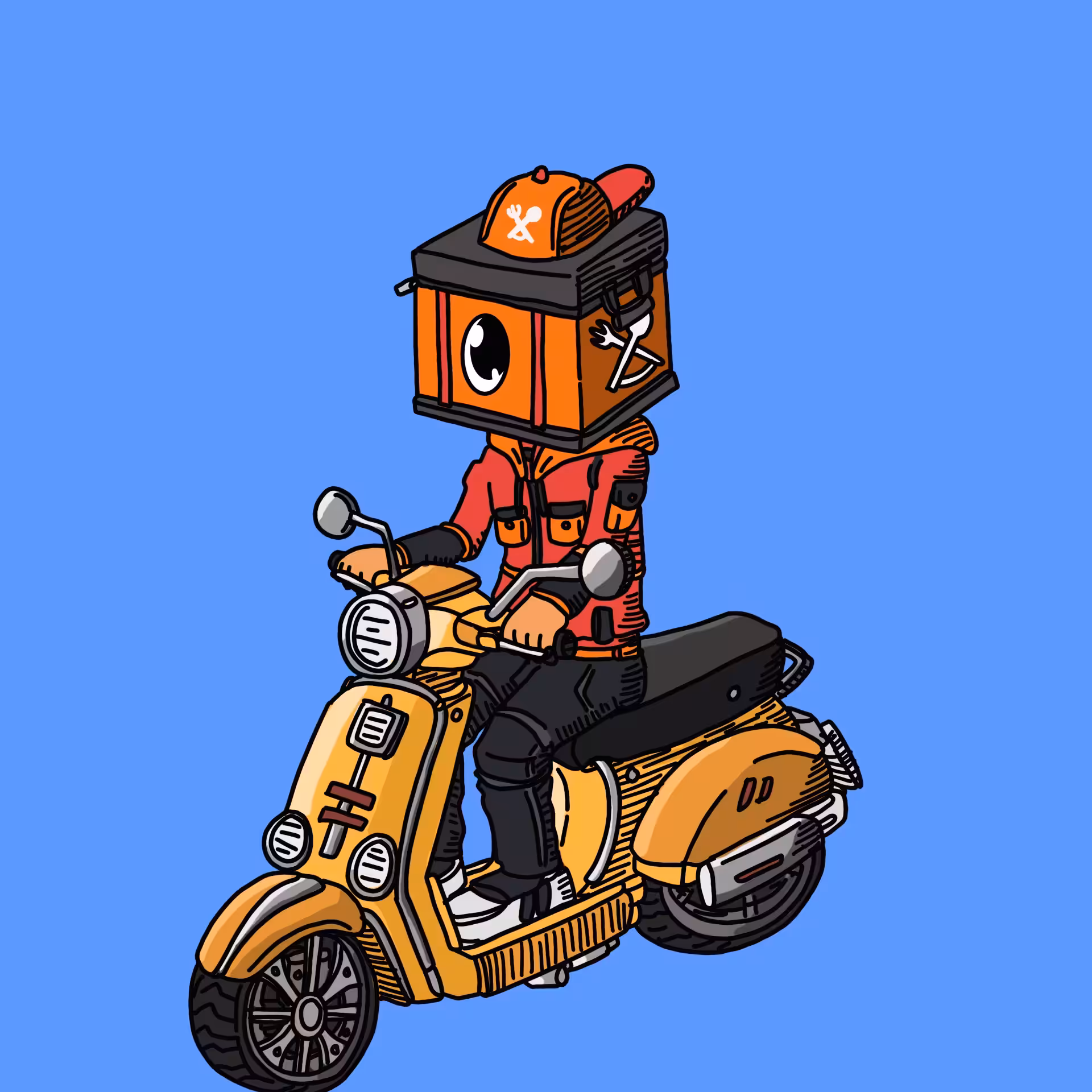 !!OEG migrate to new contract!!: Fooddeliveryrider one eyed guy #00454