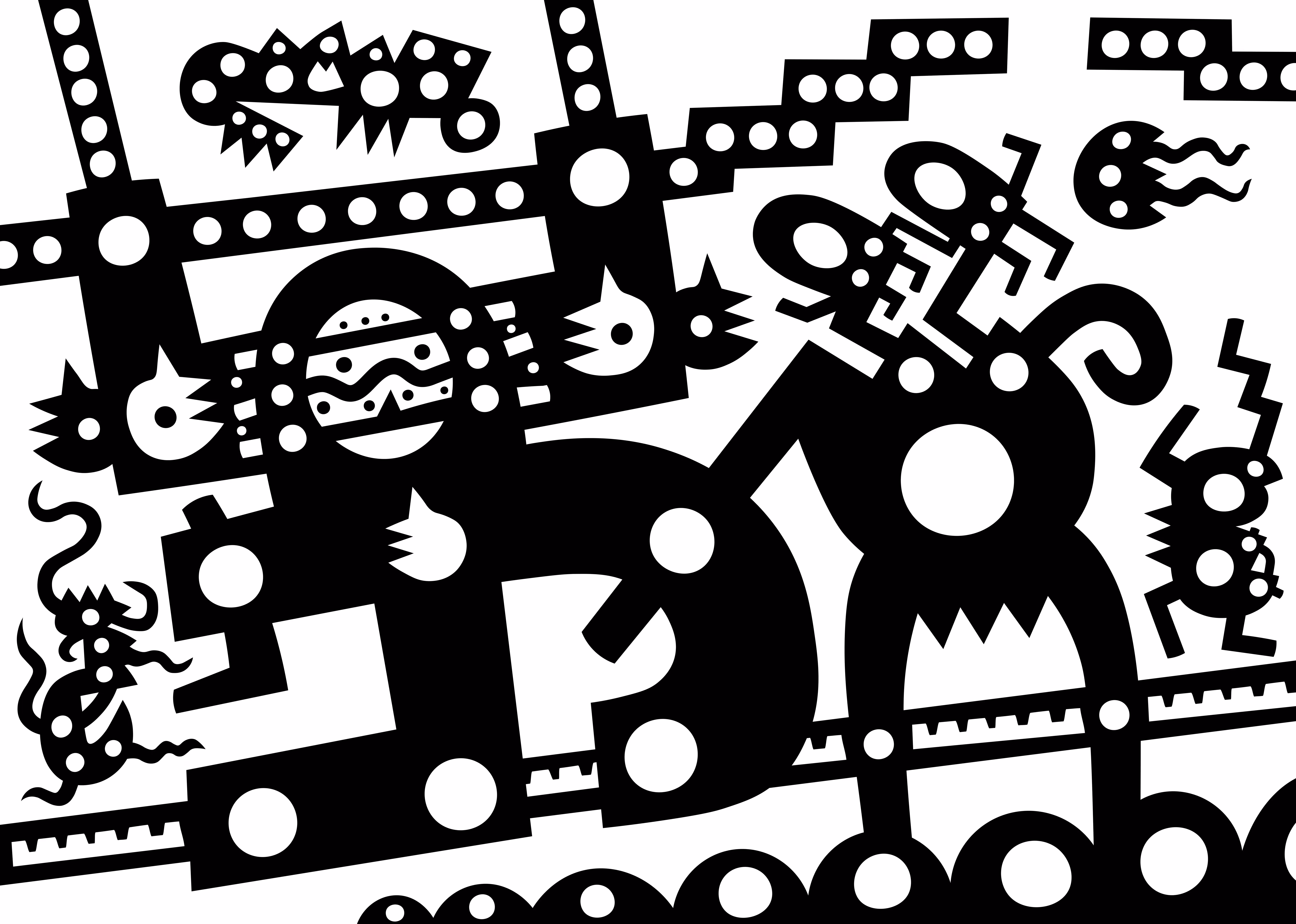 Font Characters BW