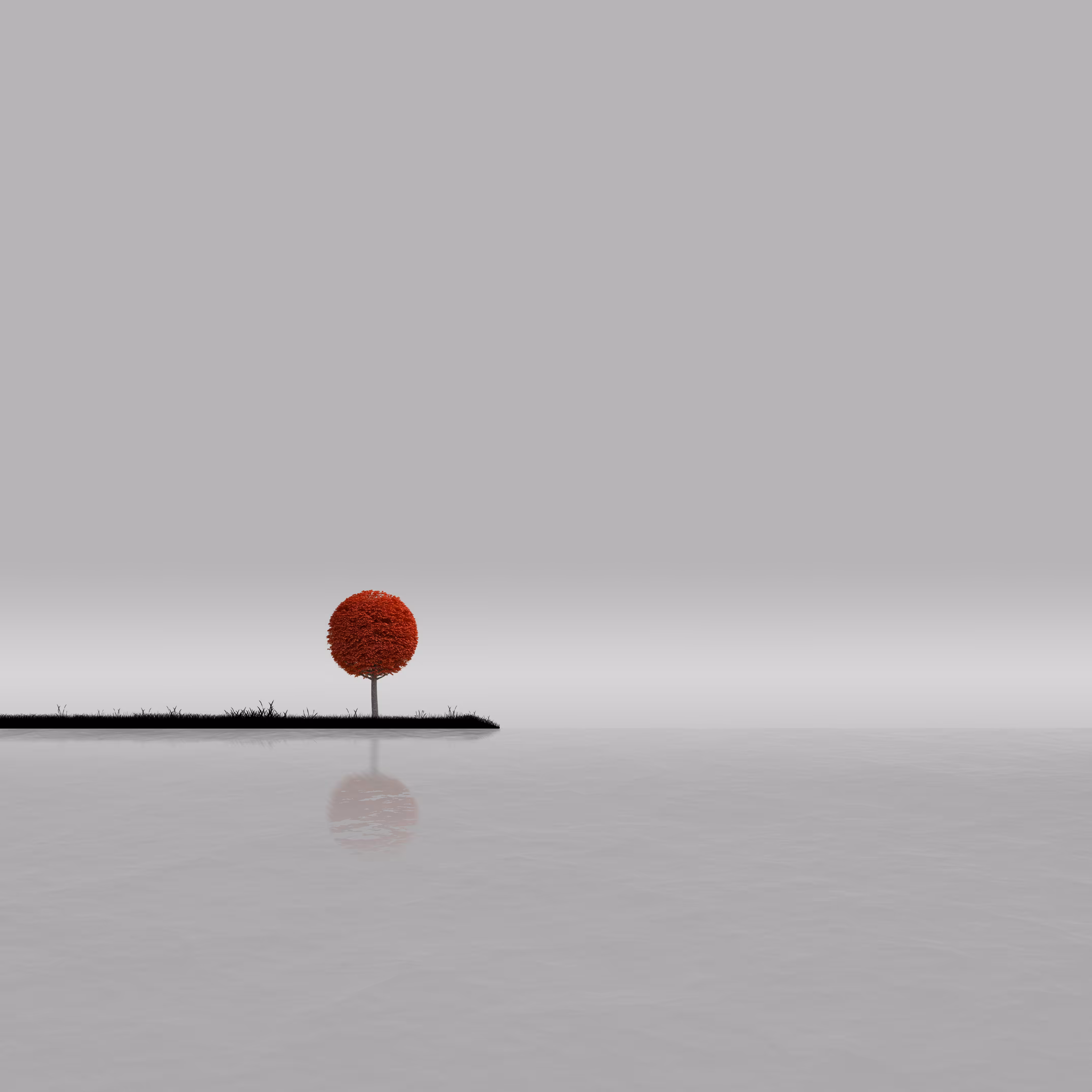 Solitude in Red
