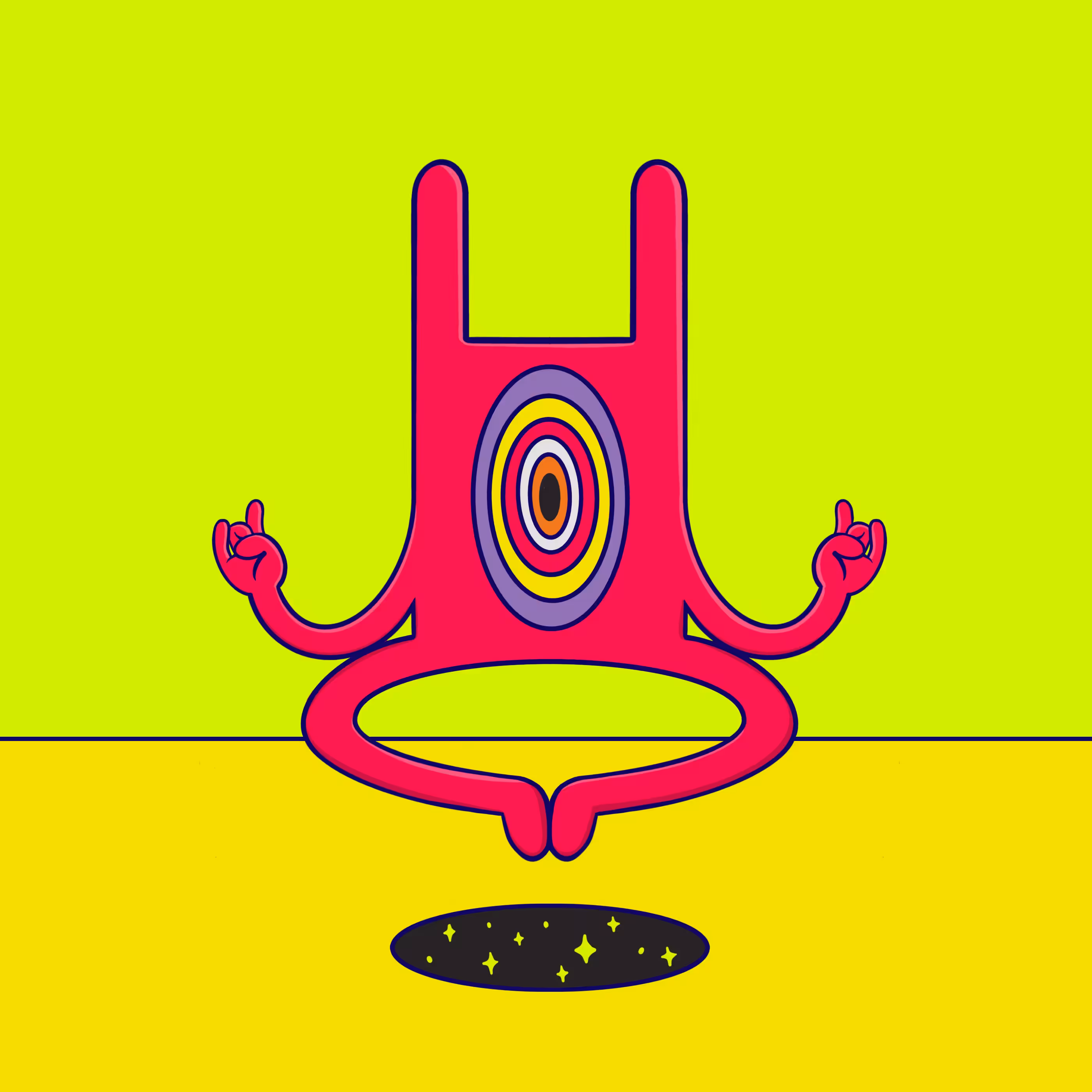 Meditation Rabbit #166