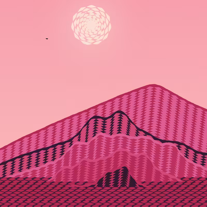 Painted Mountain Sunset #87