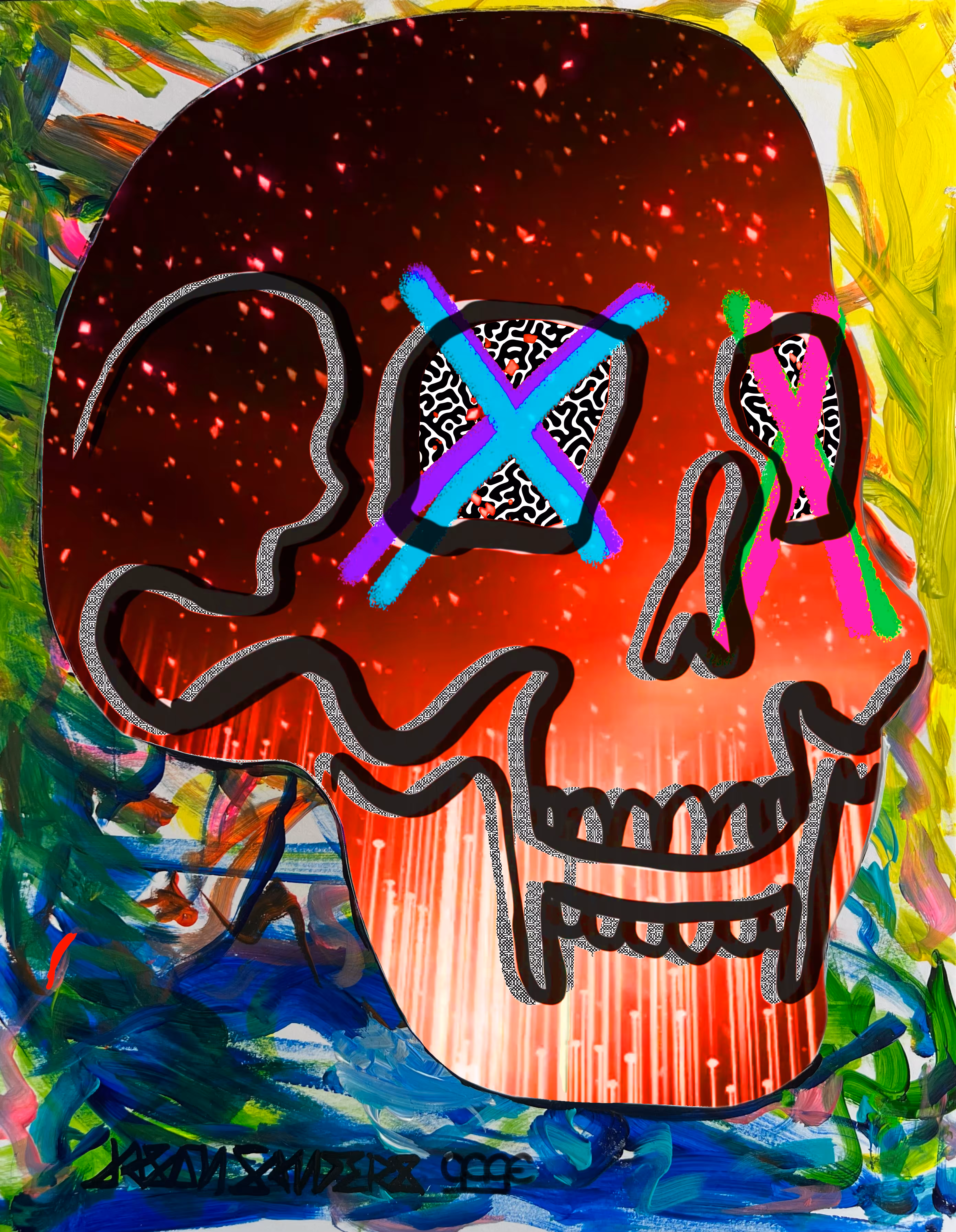 Shimmer Red Still 2023 ArtByGage X FLOW by DrainedEye
