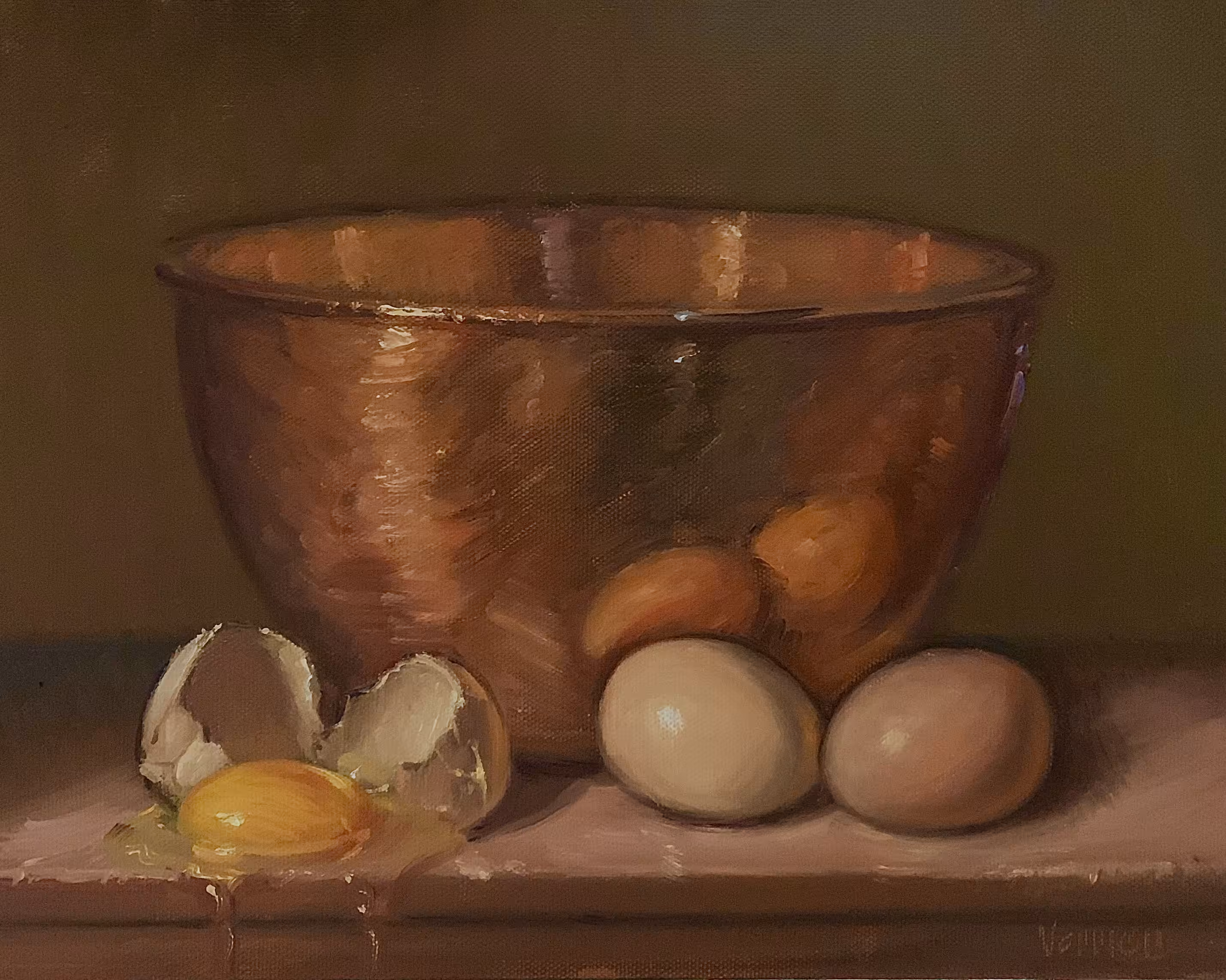Eggs & Copper Bowl