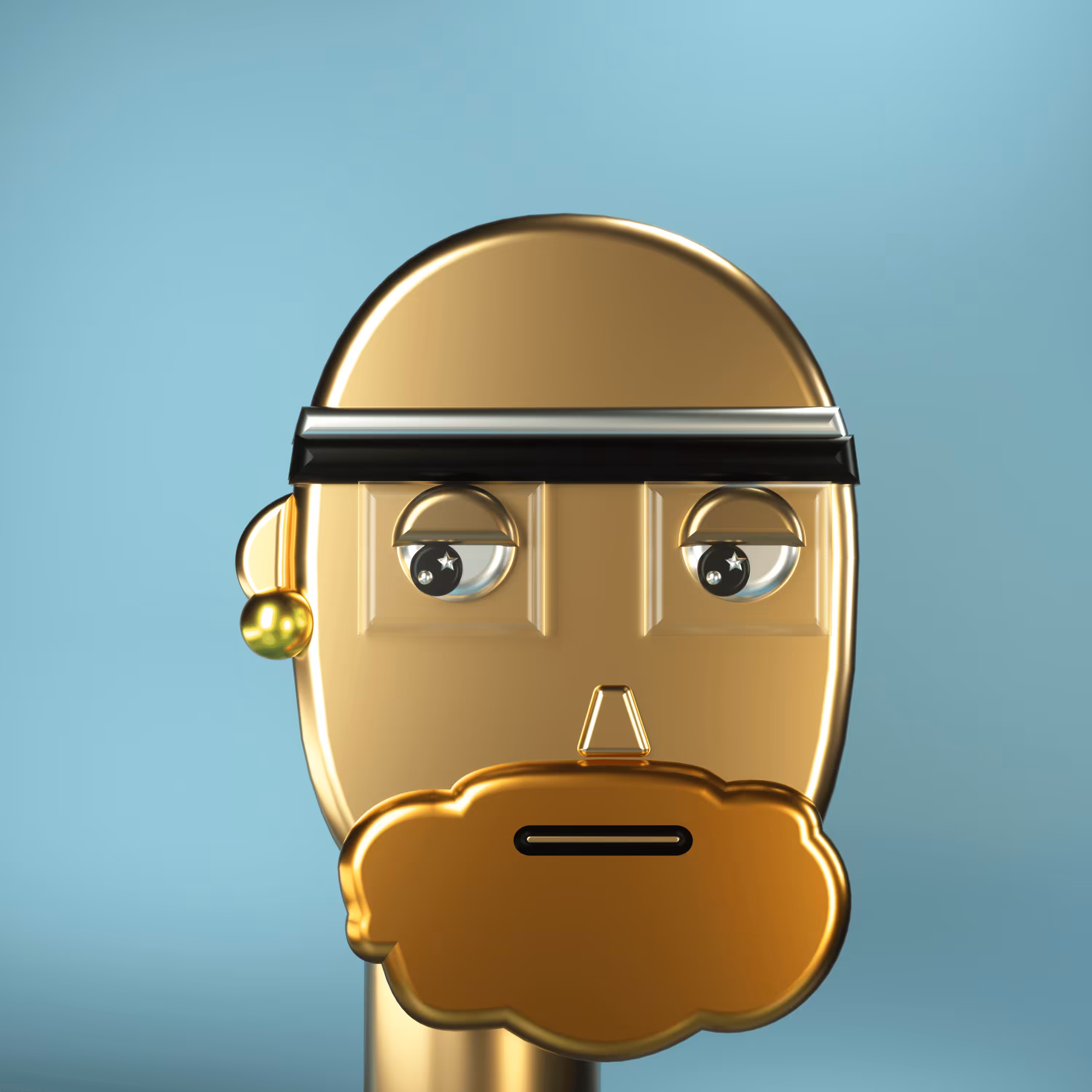 3D Chrome Punks: 3D Chrome Punk #0595