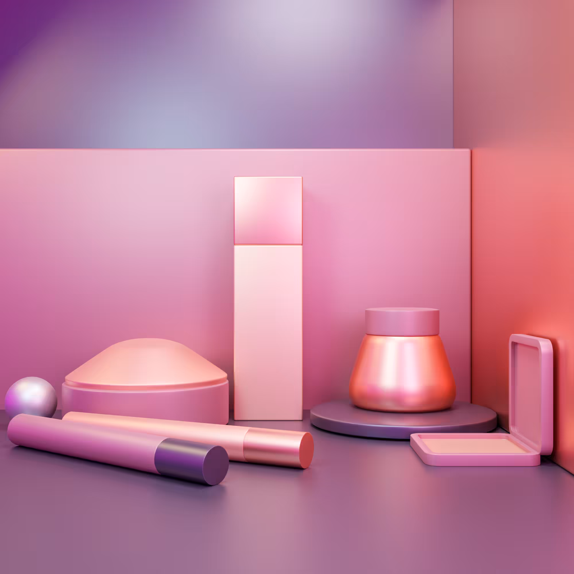 abstract - makeup set