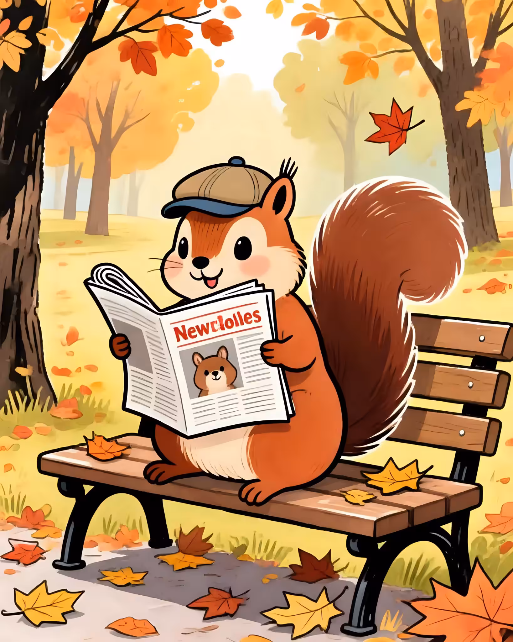 The squirrels morning paper 