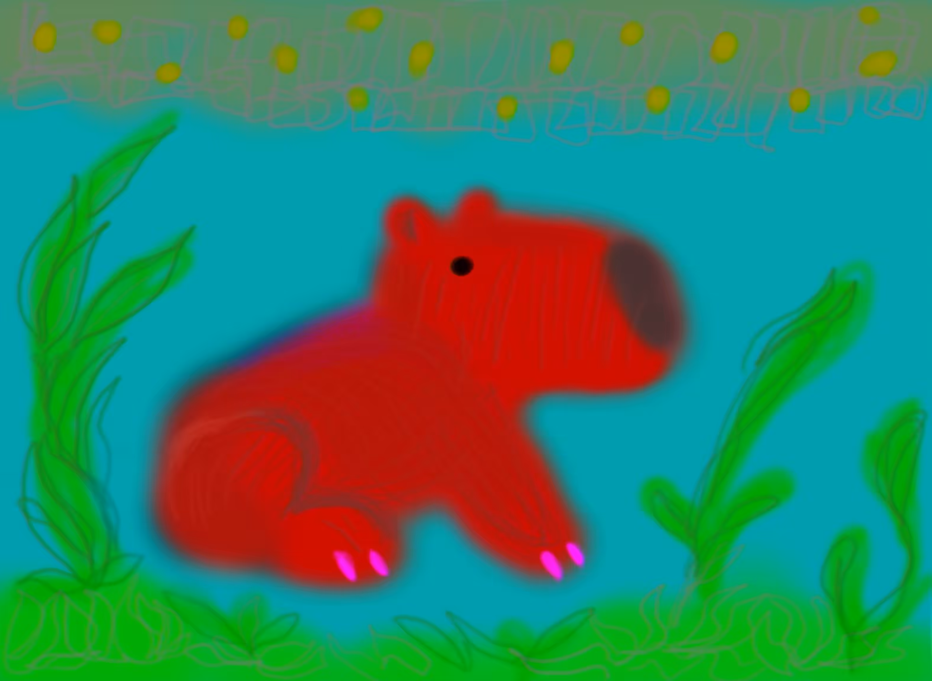 Paintboxed Contemporaries: Capybara with Fresh Nails, 2024