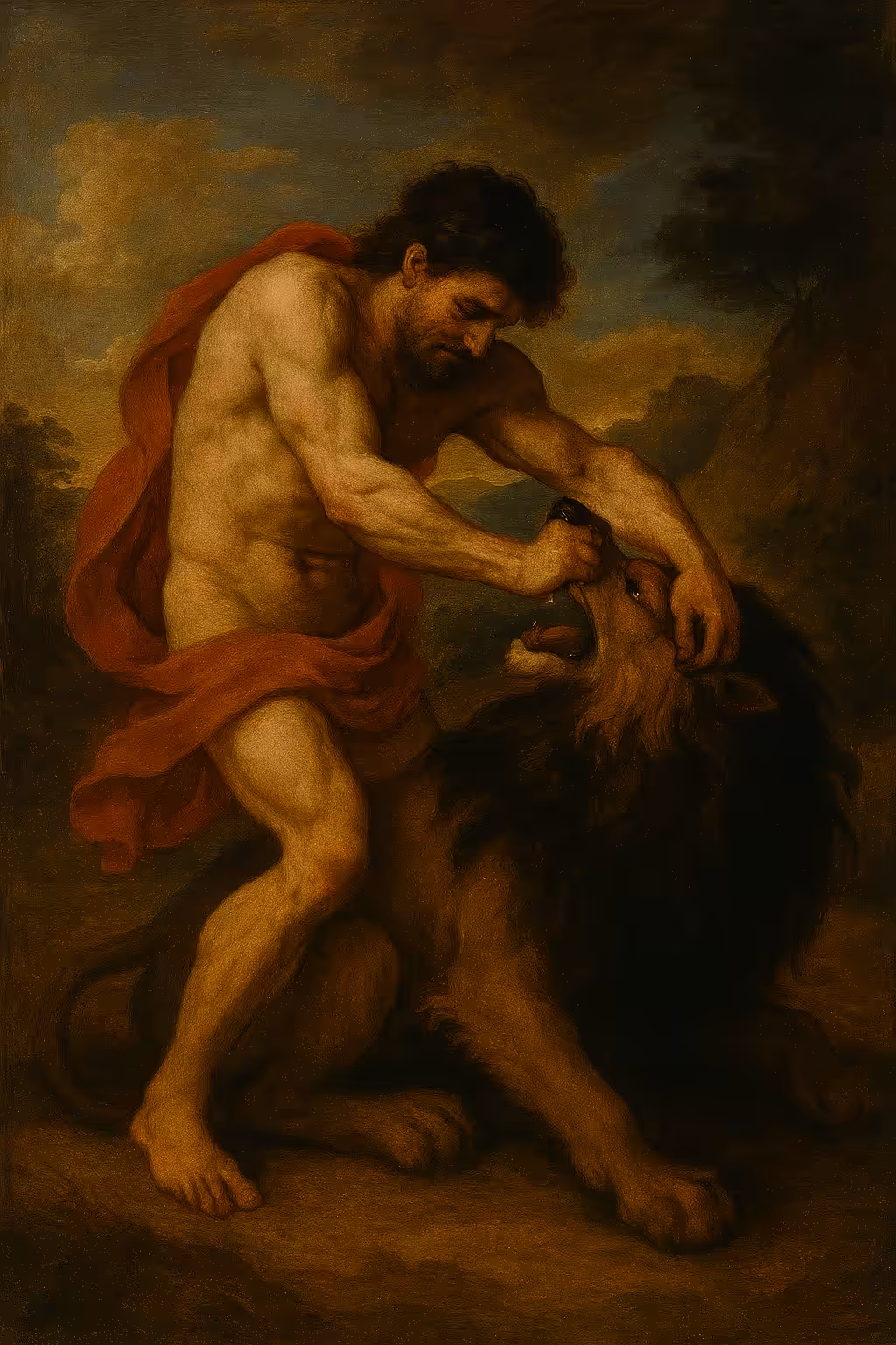 Hercules and the Nemean Lion