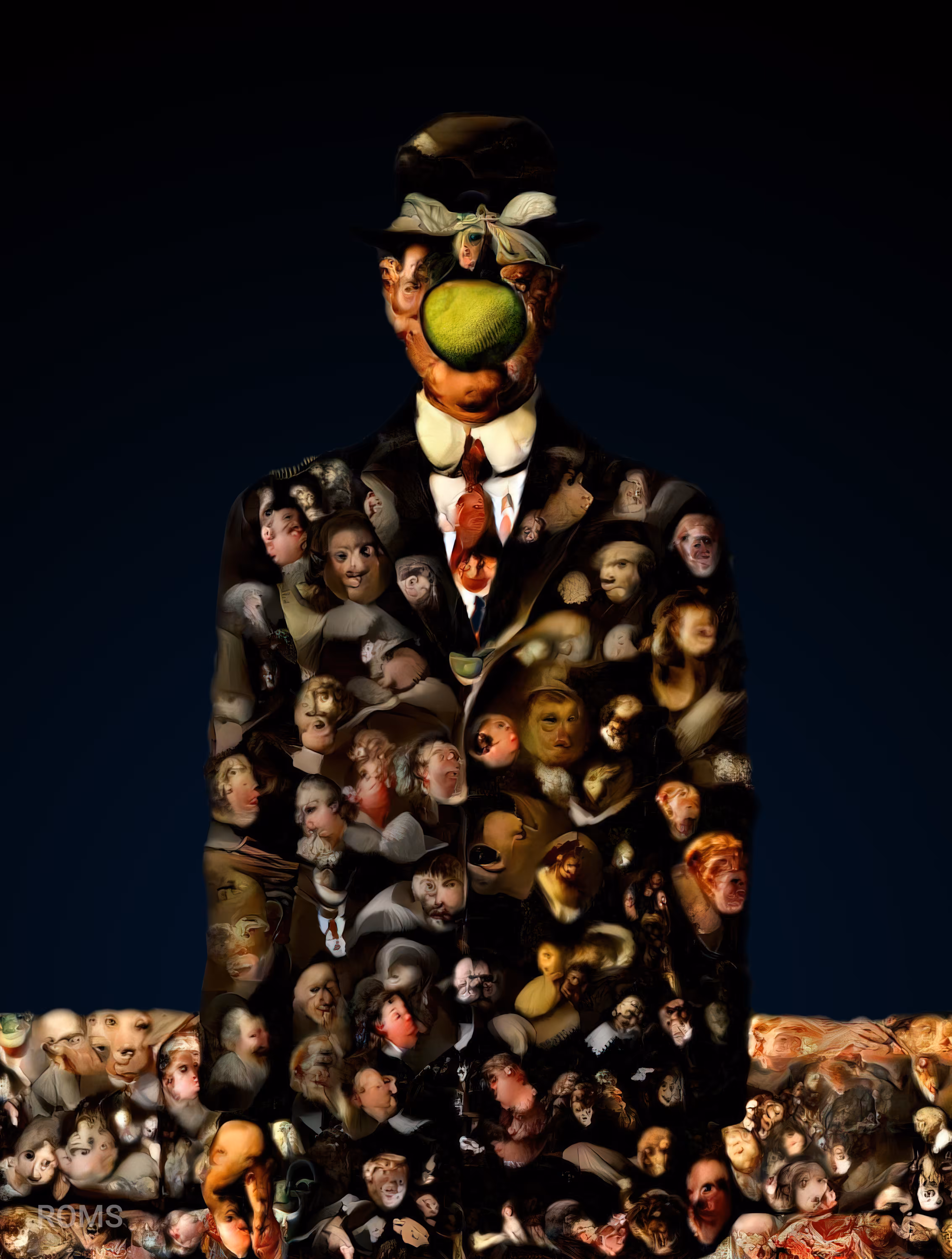 Magritte meets Rembrandt on AI Avenue