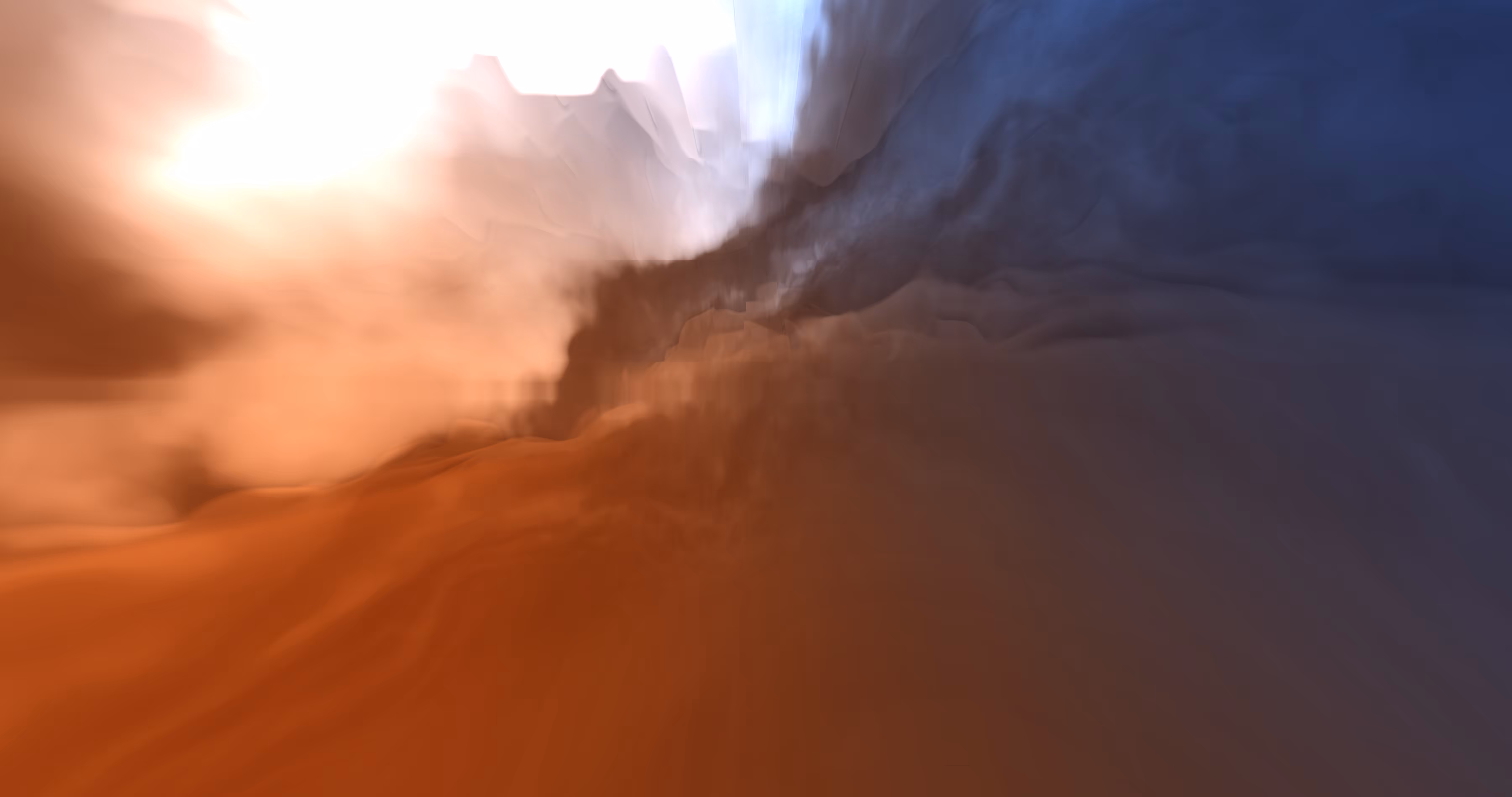 Beneath halfway