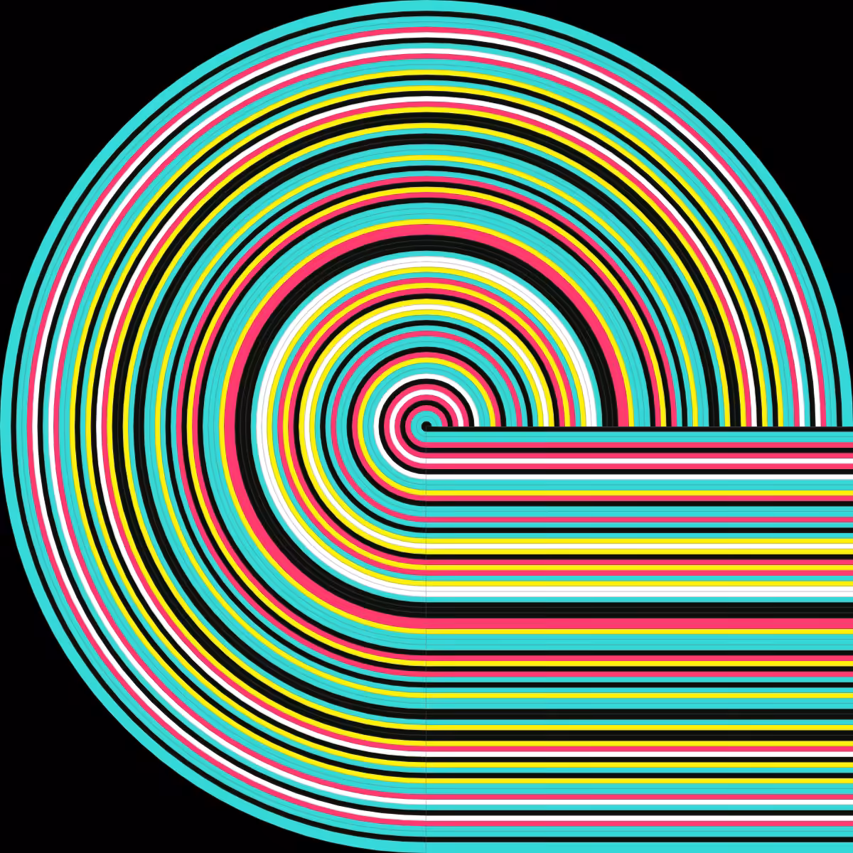 Generative circle & line#04
