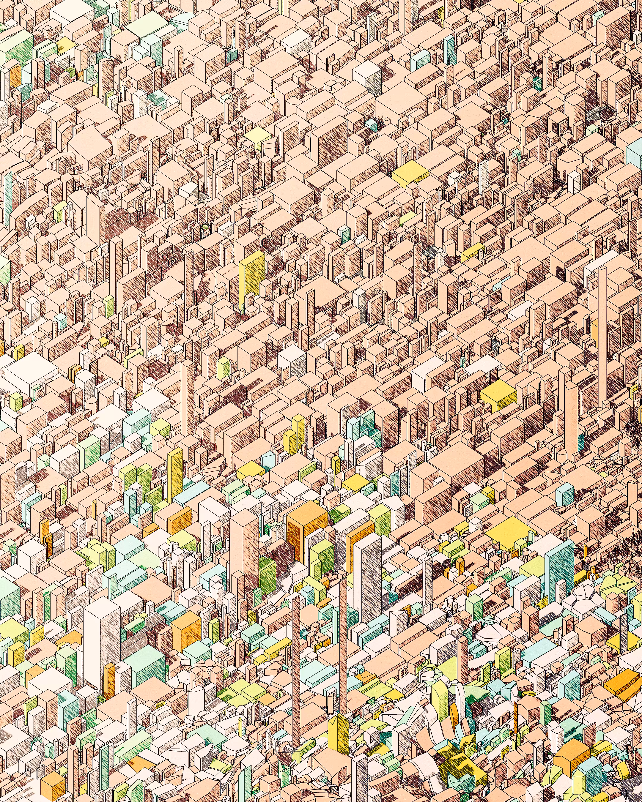 Rodeo posts: Isometric grid