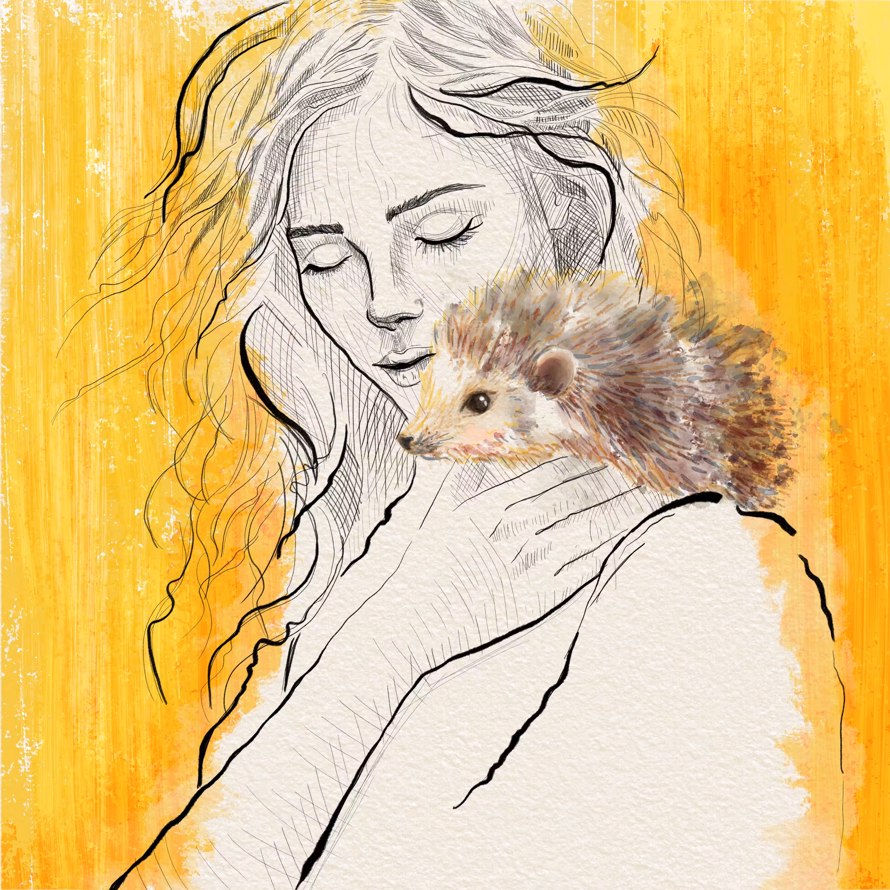 Prickly outside but fluffy inside 