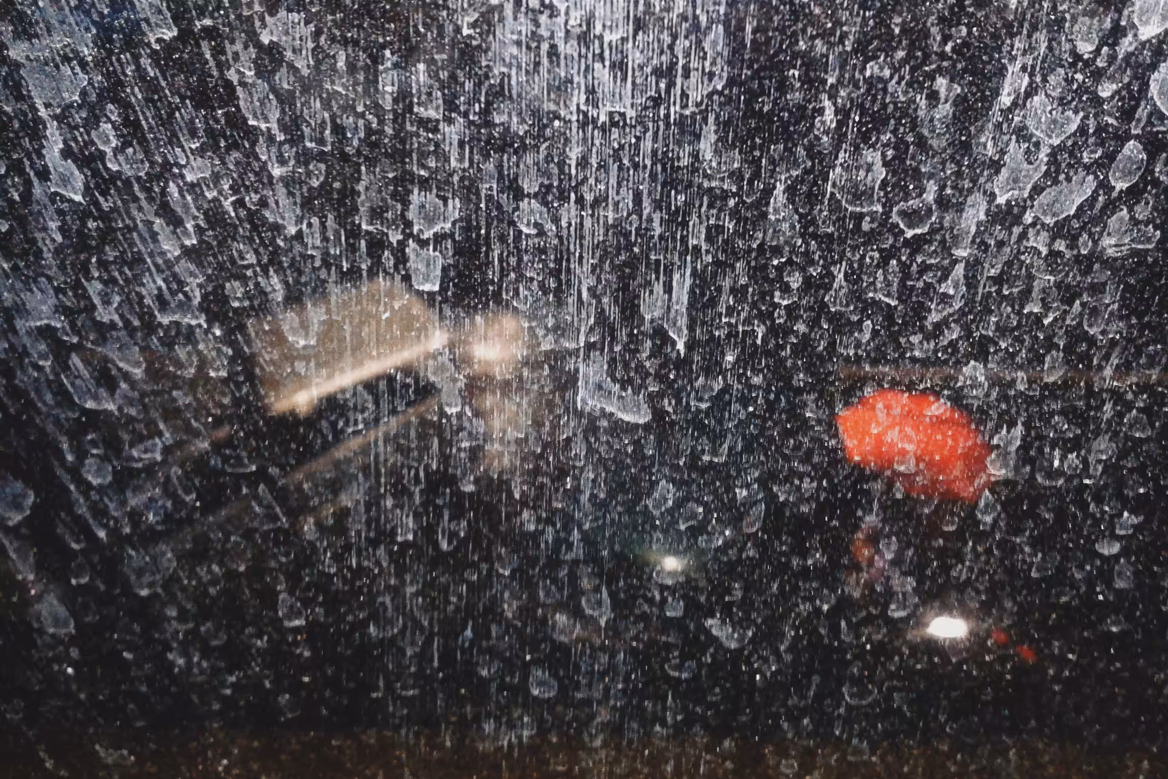 Last night it rained