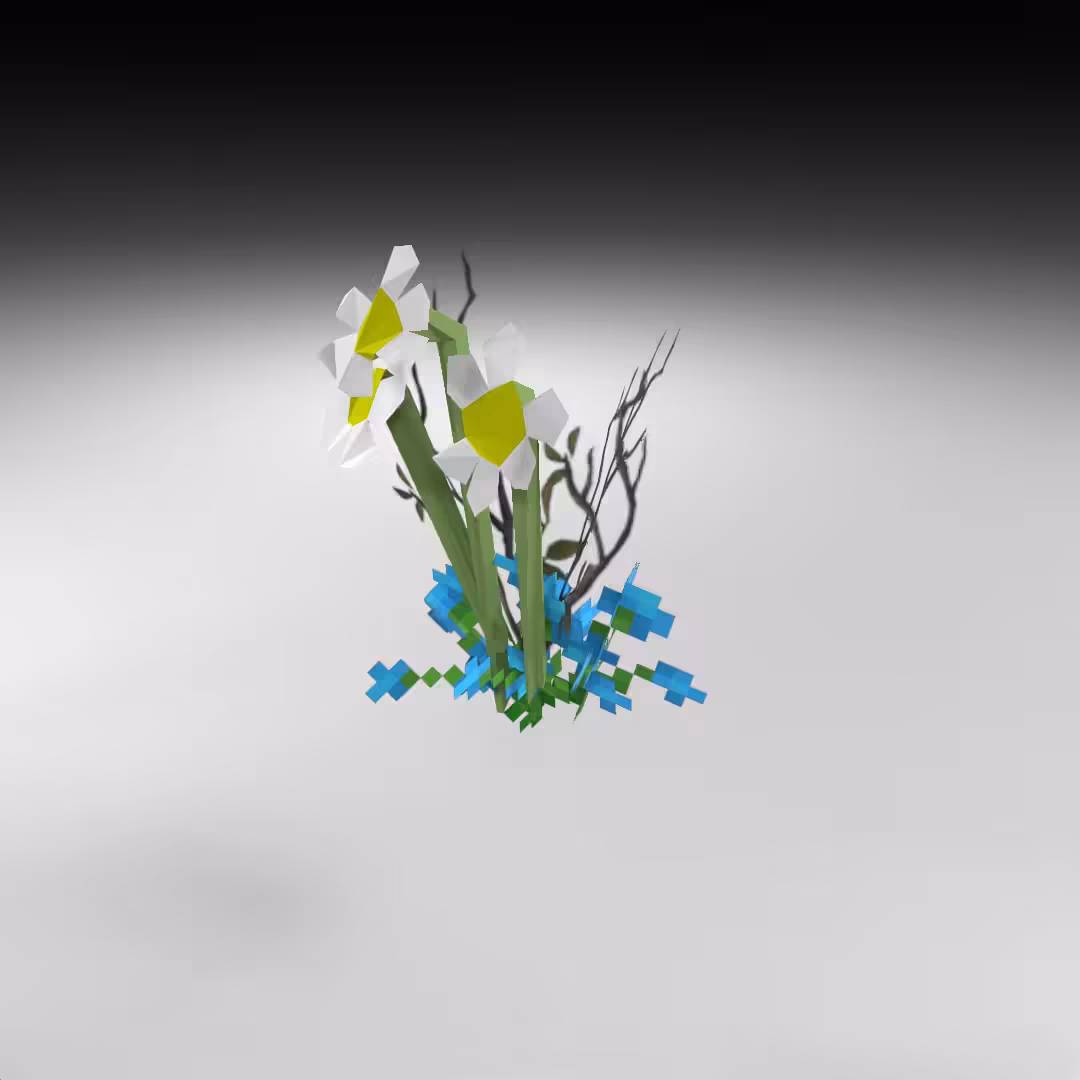 Hand-hacked Bouquet 97