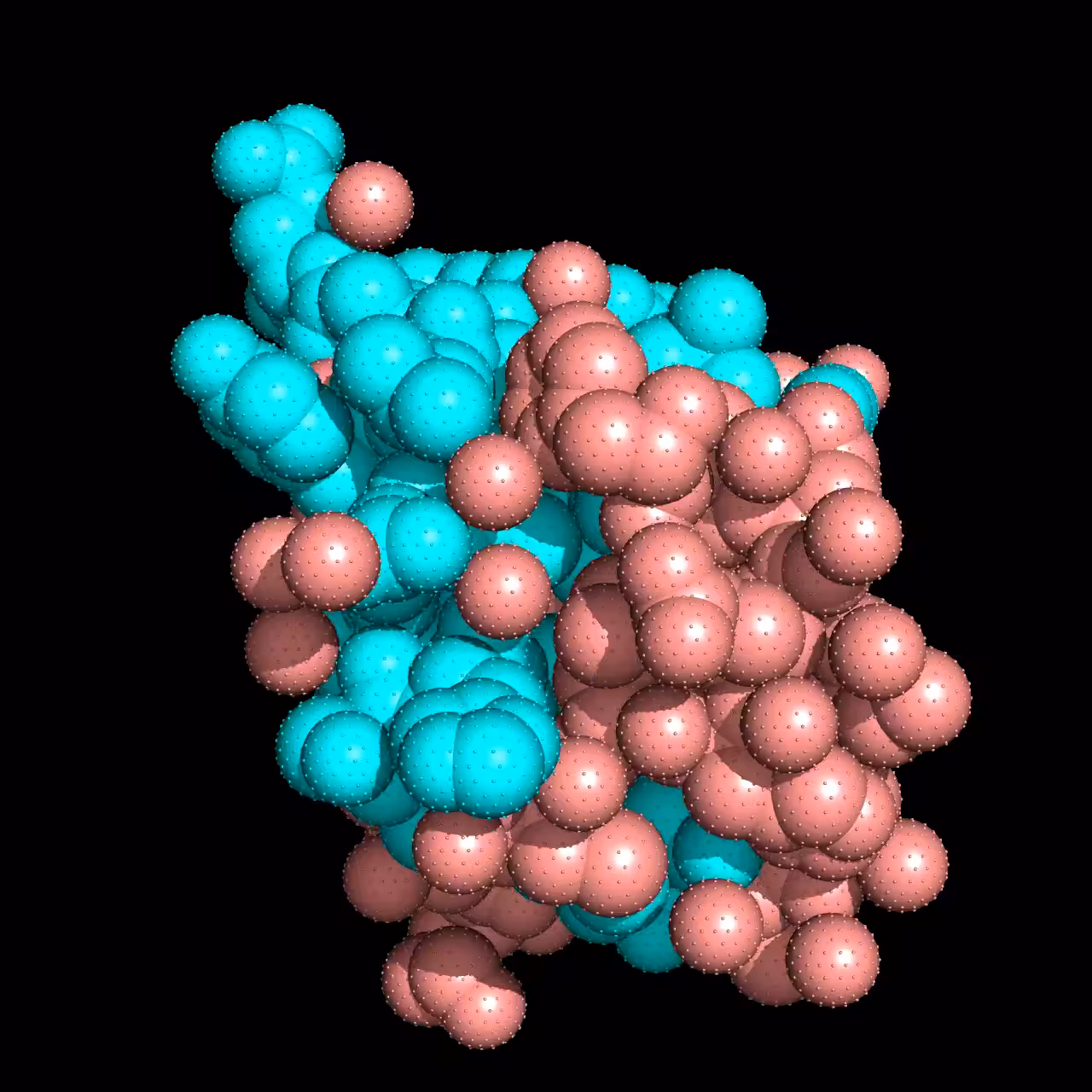 Human Insulin Peptide Hormone textured space