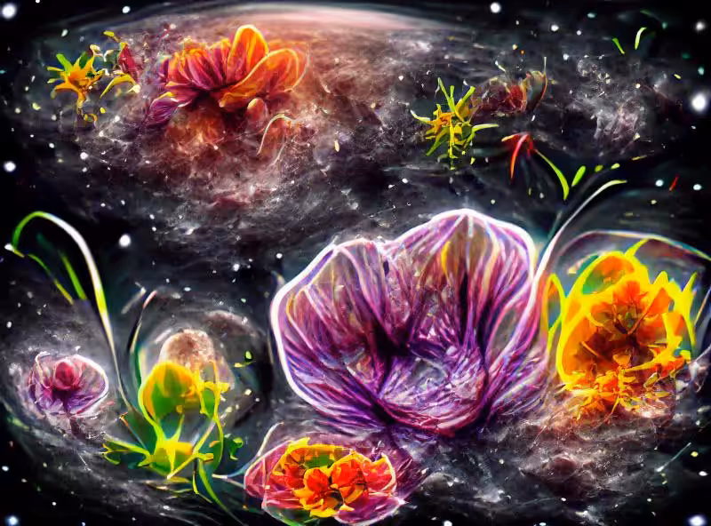 Outer space is full of flowers