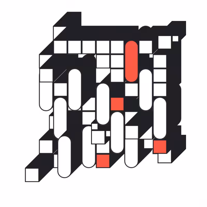 Hypnotic Hovering Grid #25